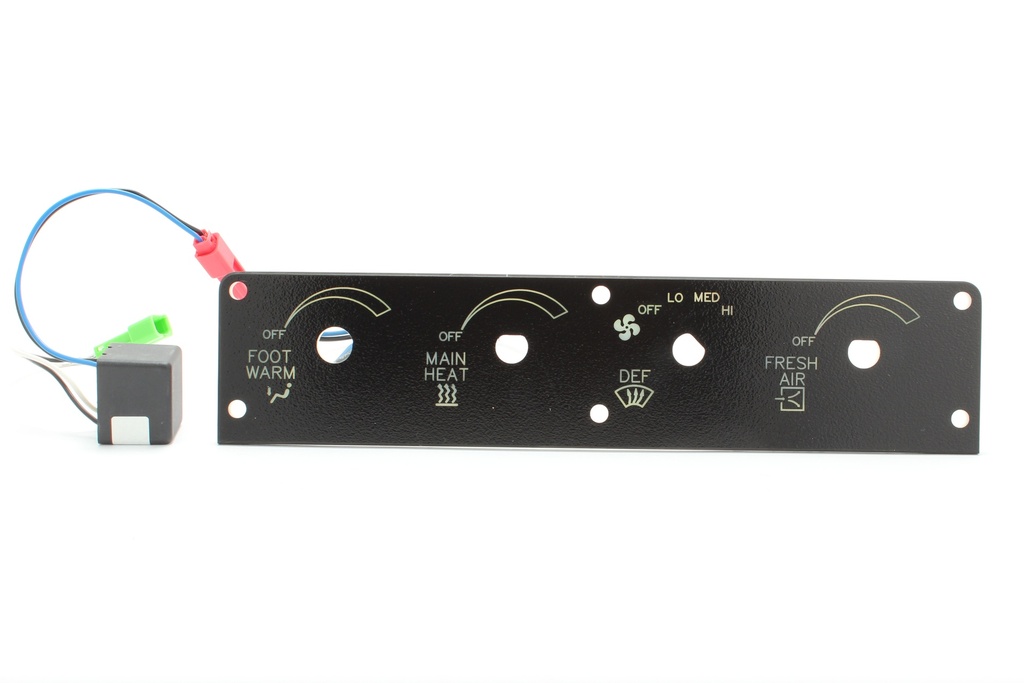 Plate,Switch, Frt Htr Kysor Control Panel