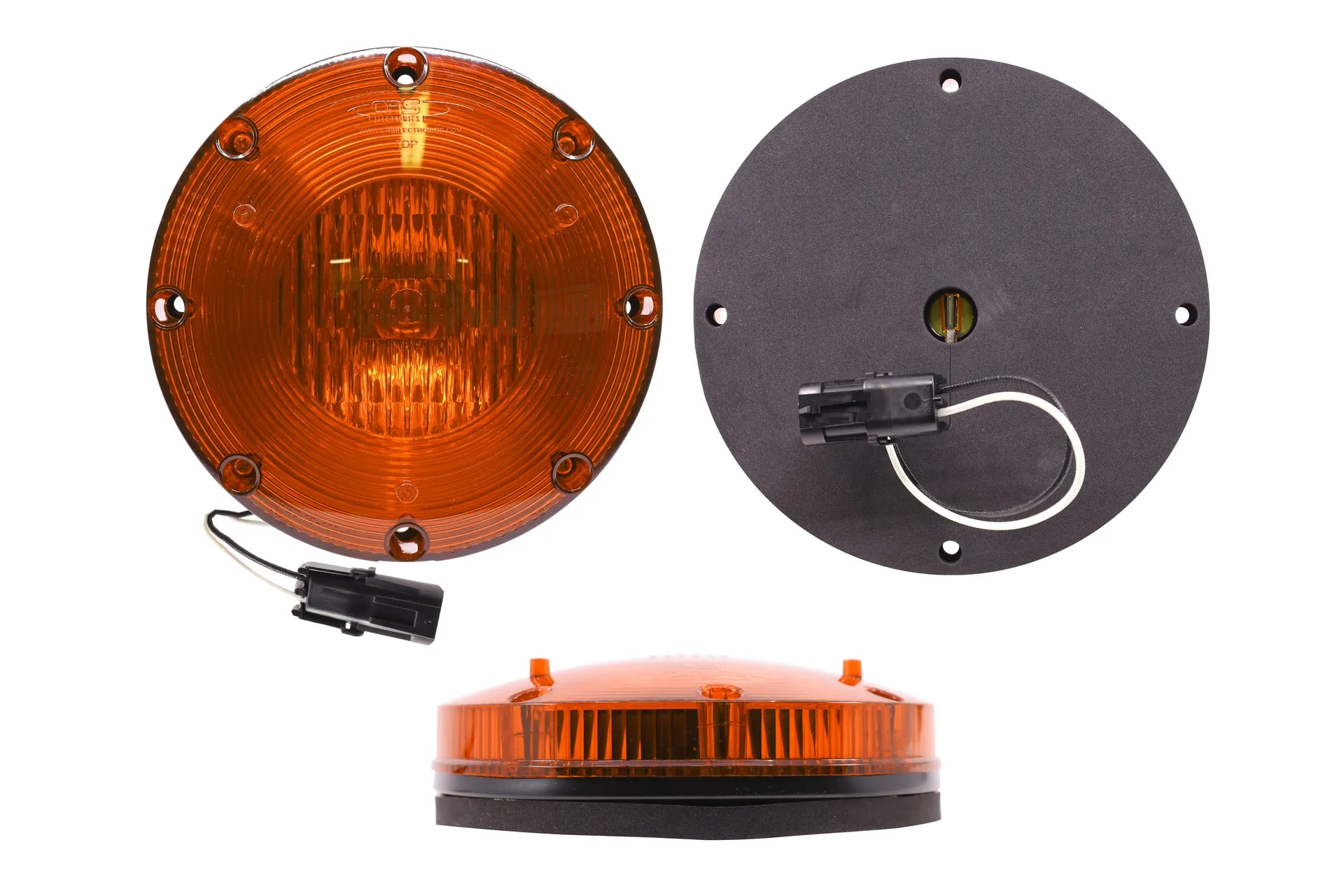 Light Warning Amber 7" W/Connector
