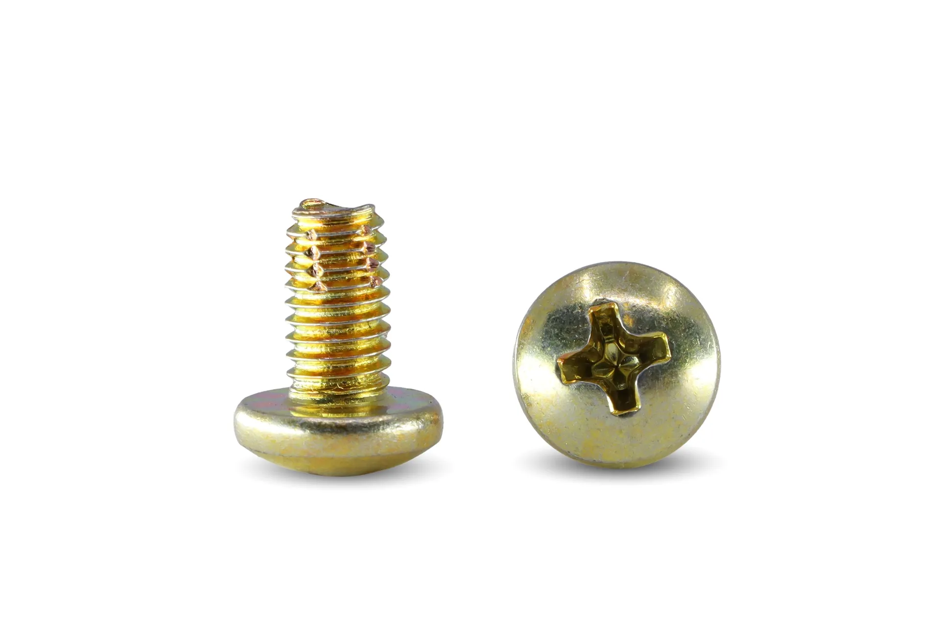 Screw,10-32 X 3/8,F,Ph1,Pan Hd,Yel Zn Dich