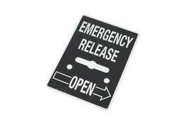 Plate, Emergency Release