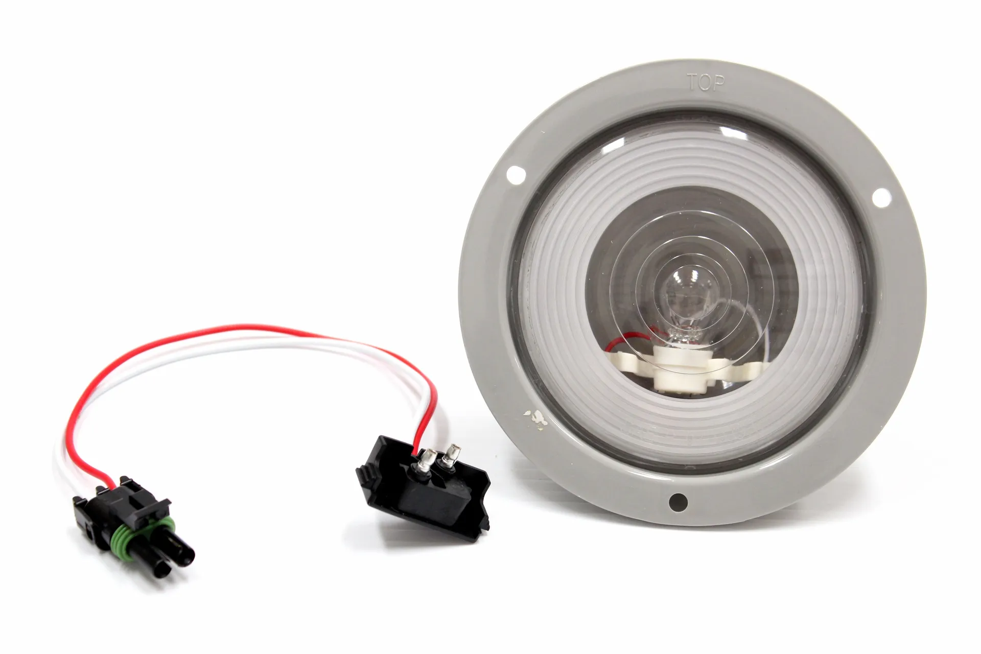 Light,Back Up,4",Incan,W/Plastic Flange