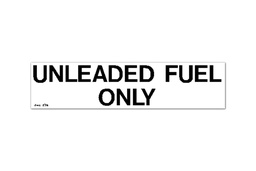 Unleaded Fuel 1/2X6