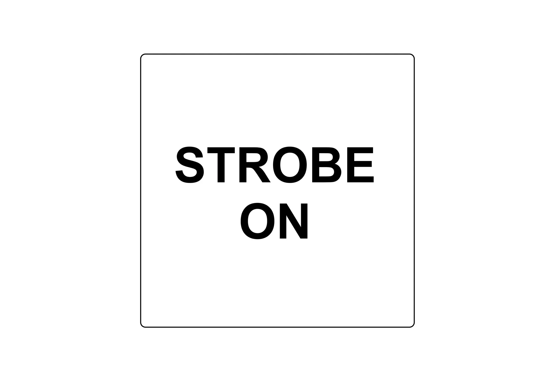 Switch Sticker Strobe On