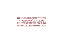 Decal "This Door Is Equipped With