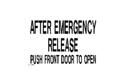 Decal,After Emer Release,Push Door