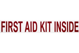Decal, First Aid Kit, Red/White, 1"X7"