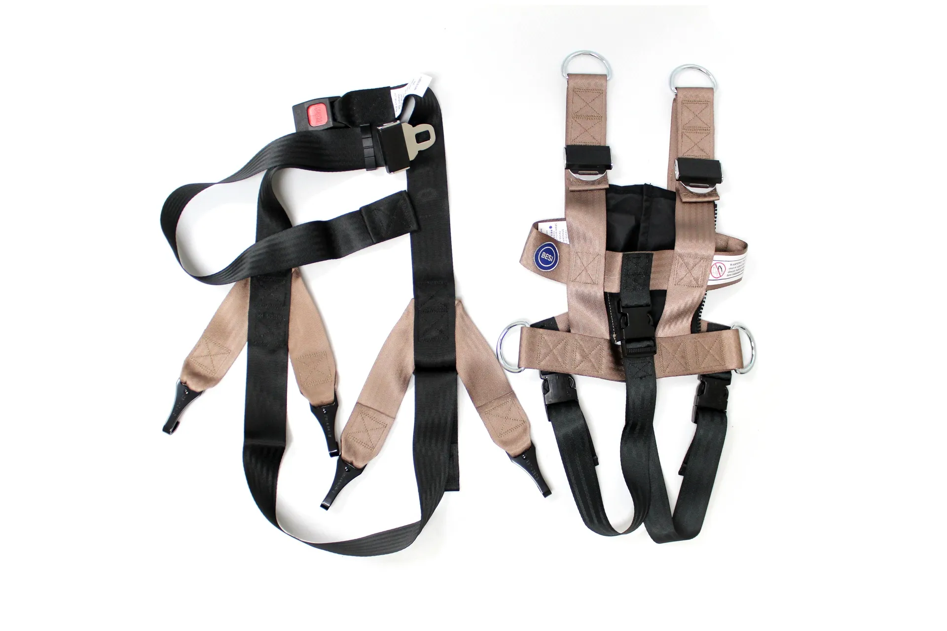 Besi 25 Complete Harness With Attached Inserts And Crotch Strap (Adjusts 22 T
