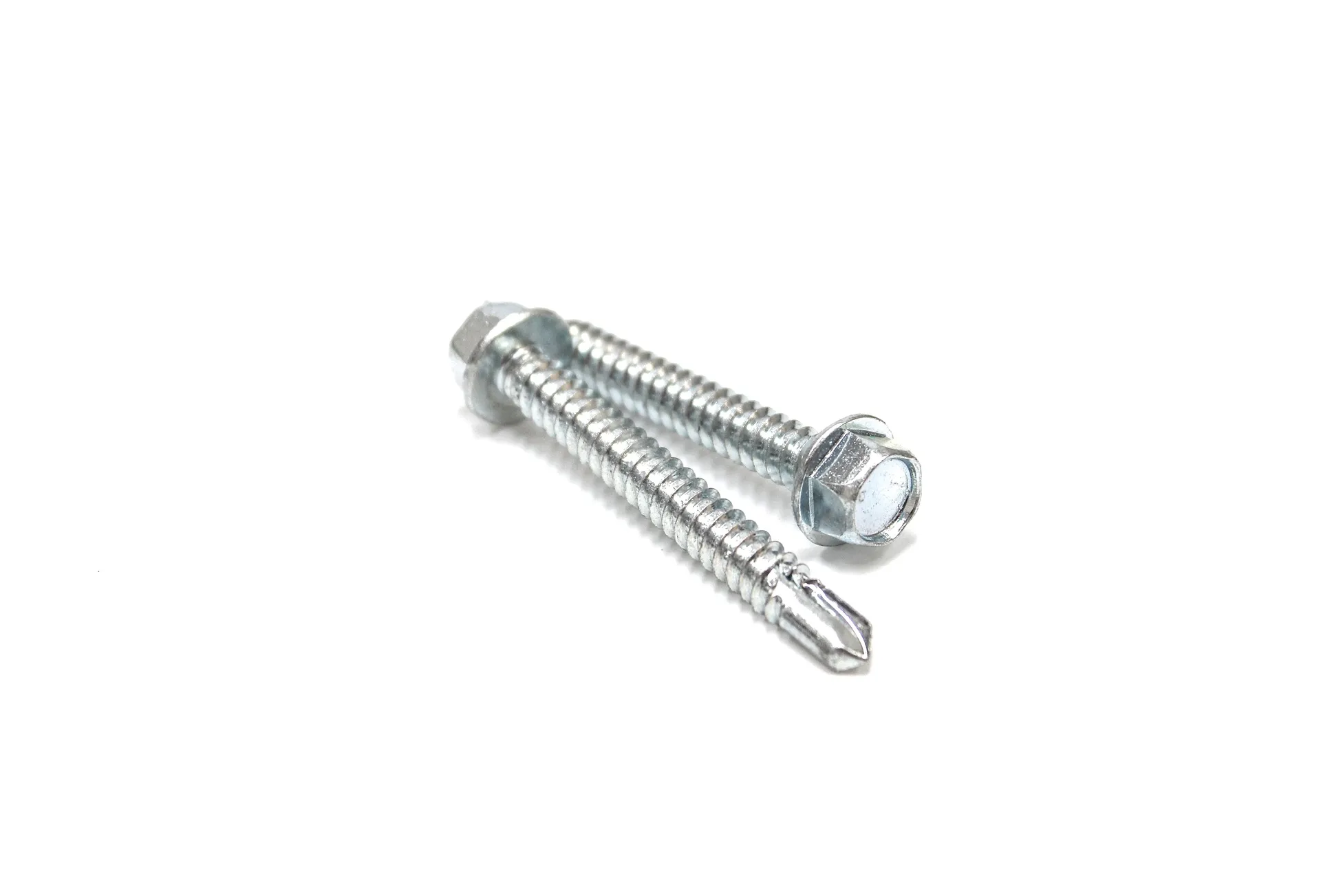 Screw, Self-Drilling, Hex, Zinc, #14 X 2"