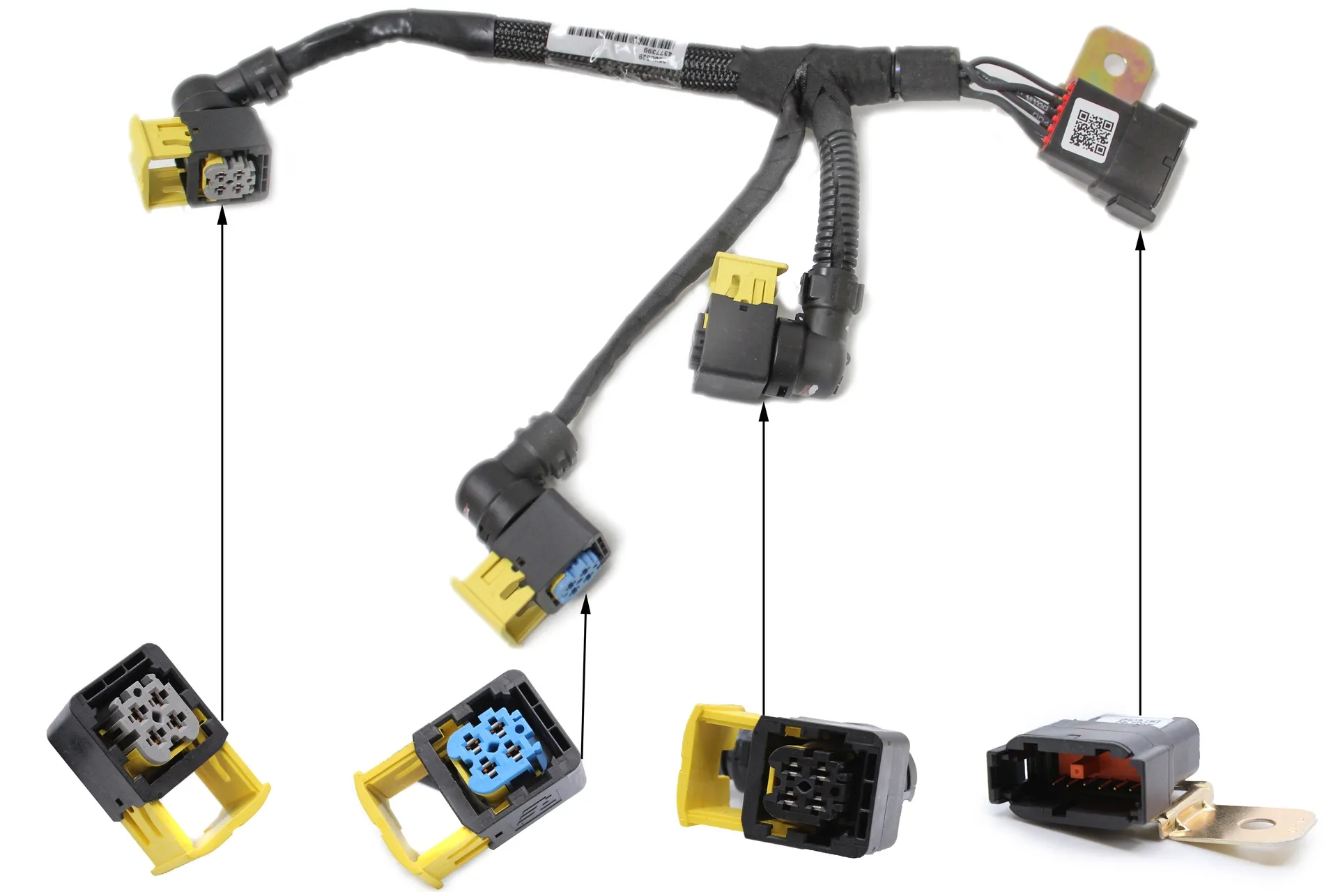 Scr Harness 3 Plug, Blue Connector