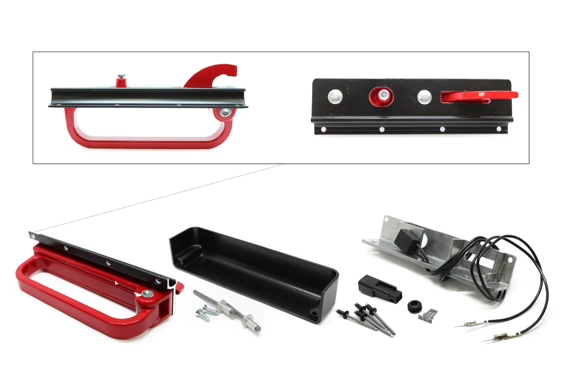 Kit Latch P/O Window Rh E-Z Black
