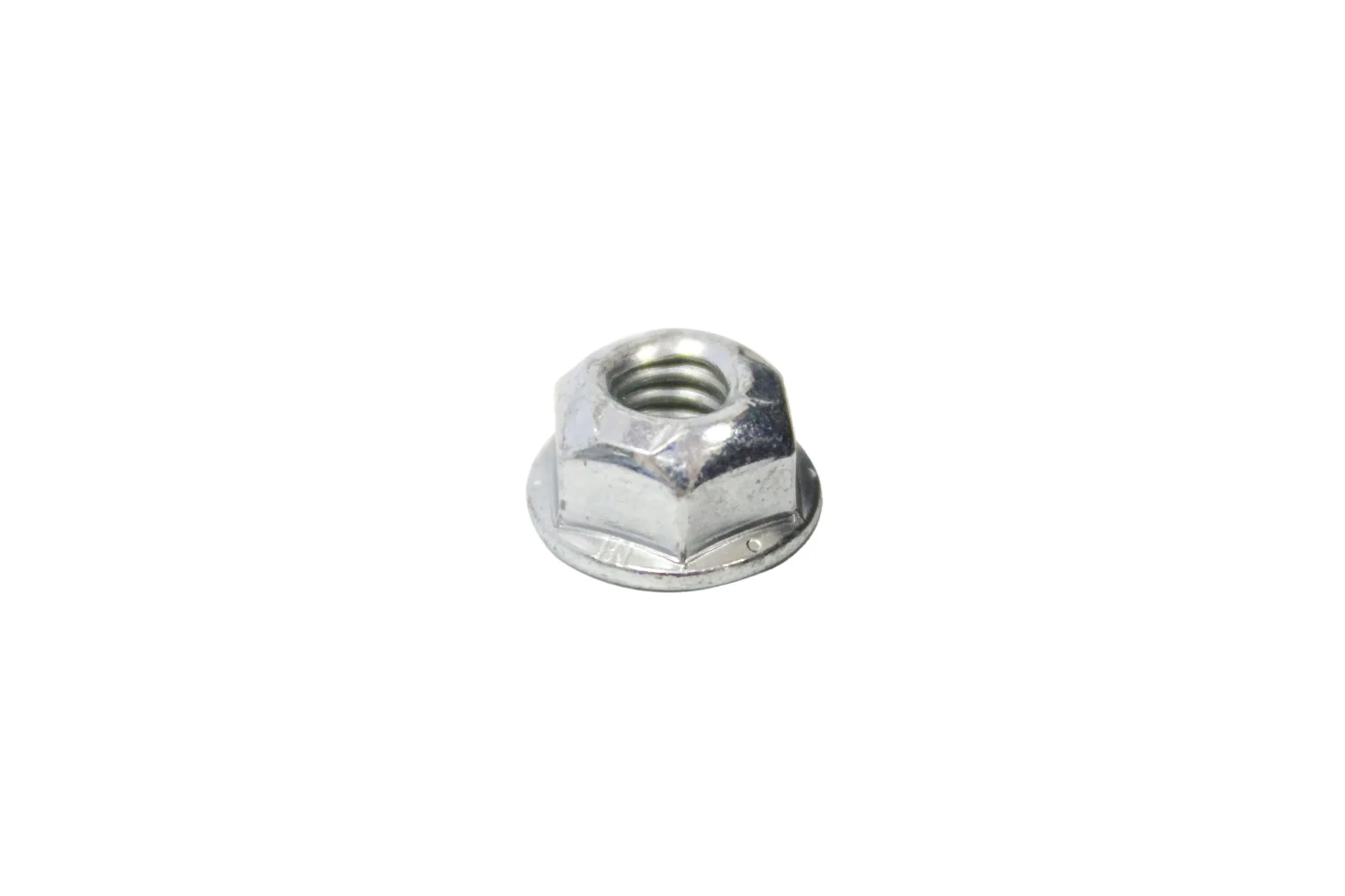 Flange Nut, Top Lock, Zinc, 1/4-20