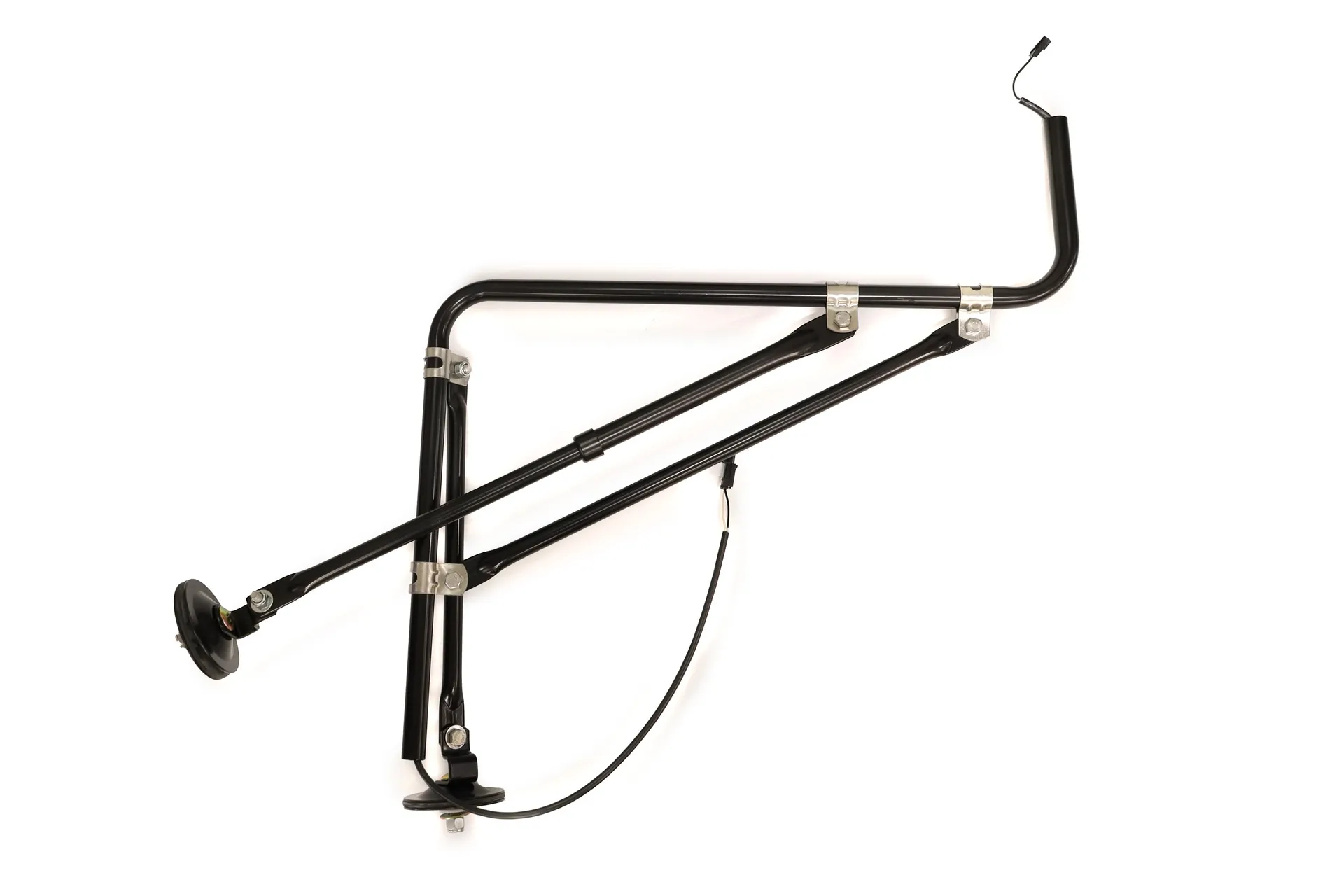Mirror Arm,Htd,Emax,Bell Mtg,Blk,Drv,Cv