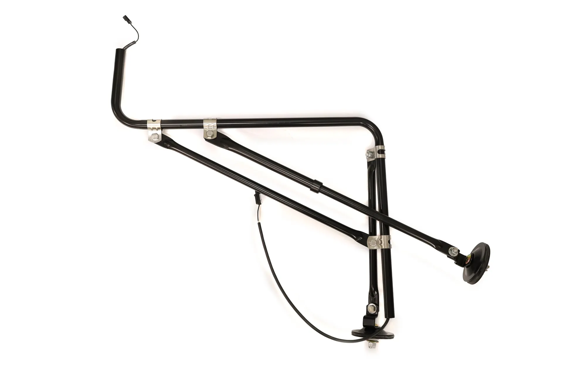 Mirror Arm,Htd,Emax,Bell Mtg,Blk,Pass,Cv