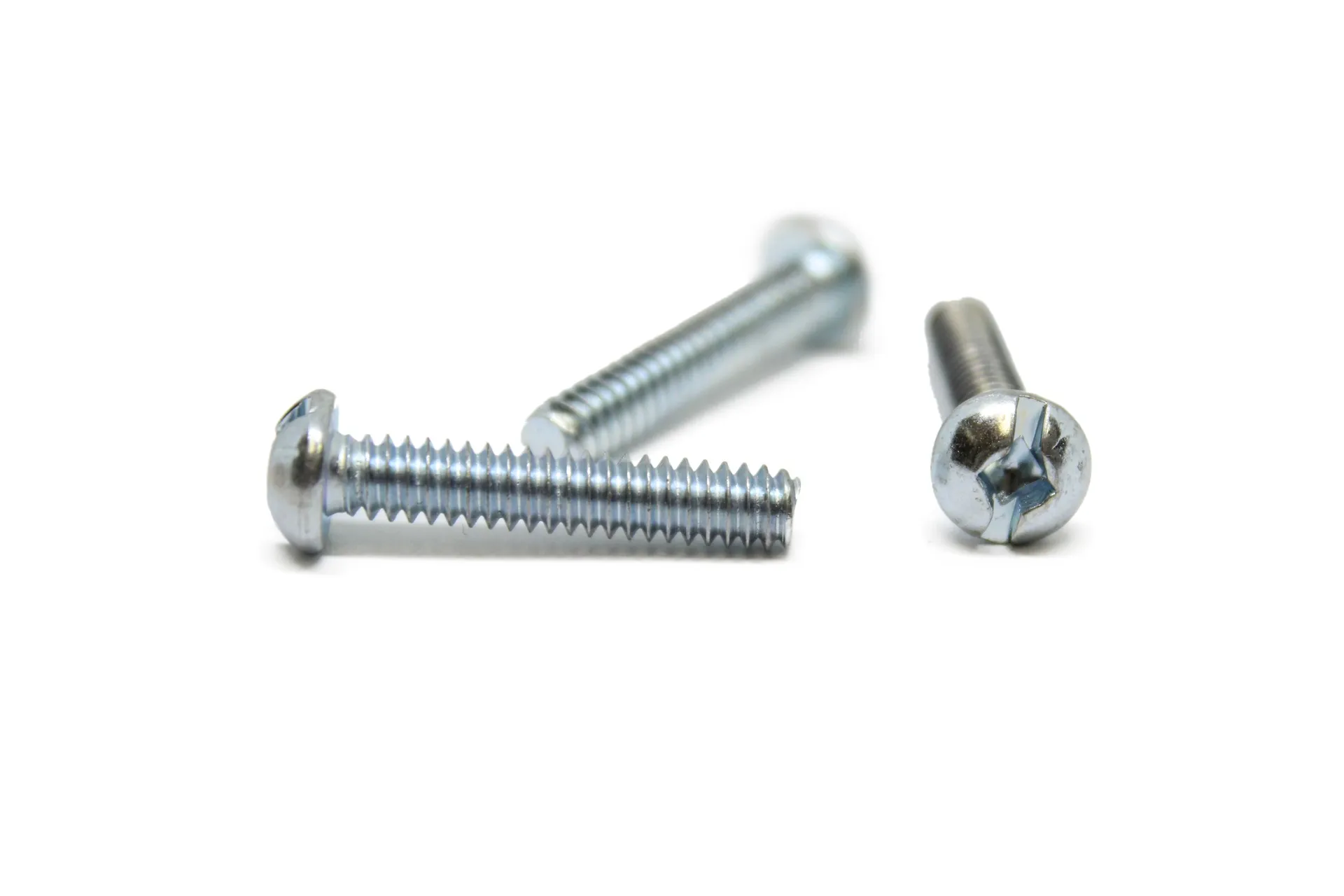 Machine Screw, Round Head, Sqare, Zinc, 10-24 X 1