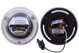 Light, stepwell, hooded, LED, 4.5", with connector