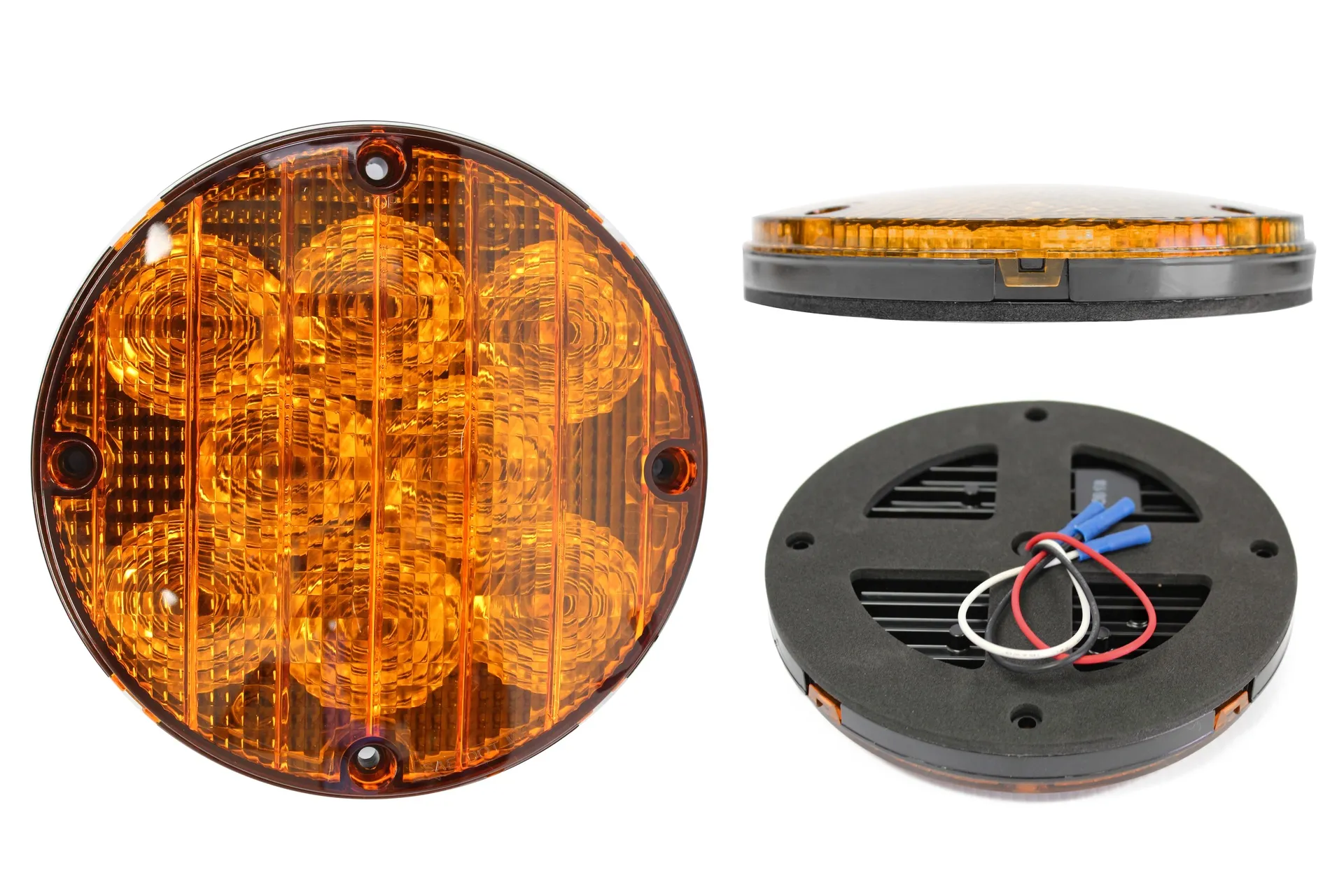 Light 7" Amber Led W/Ground