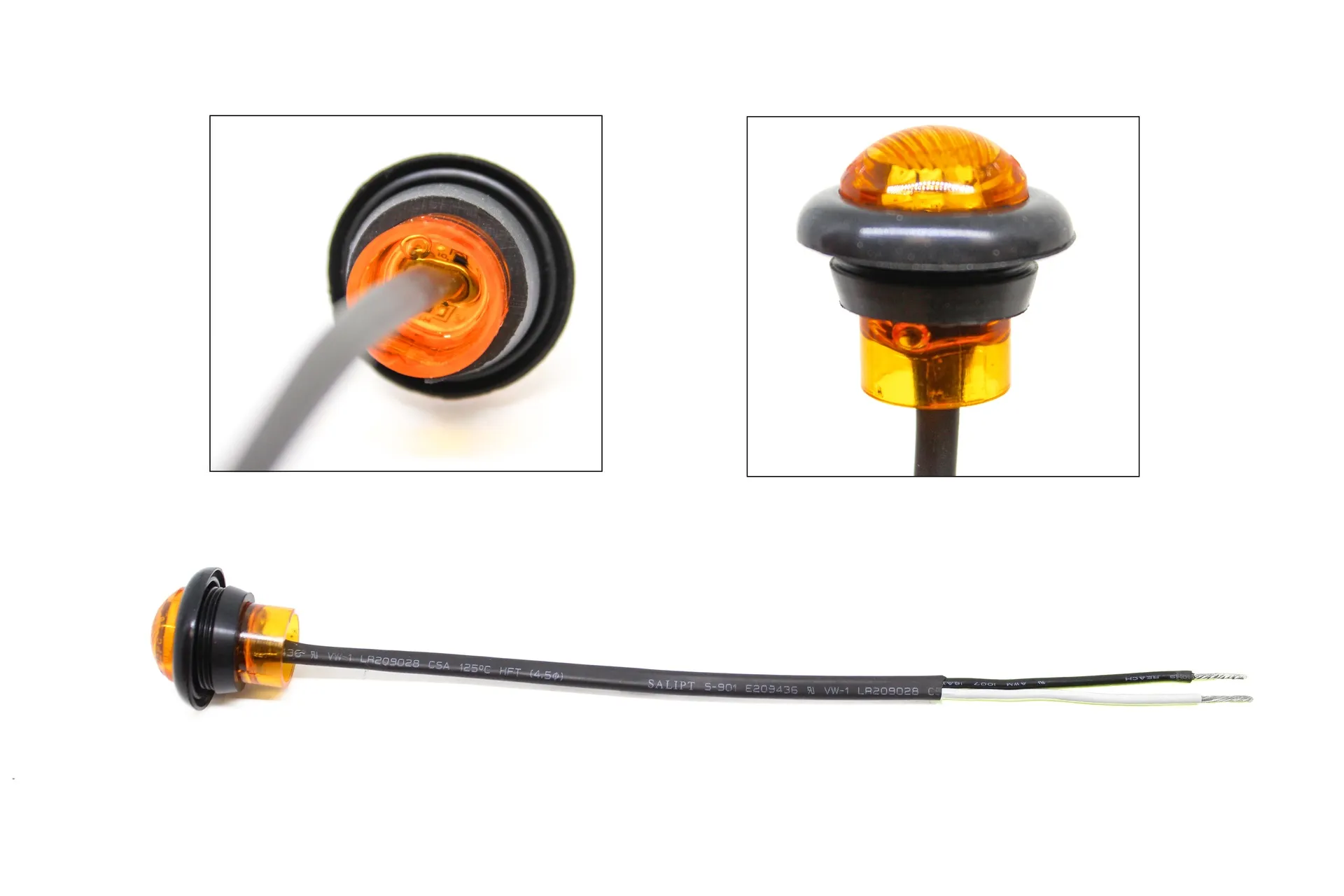 Marker Light Amber Led/Grommet