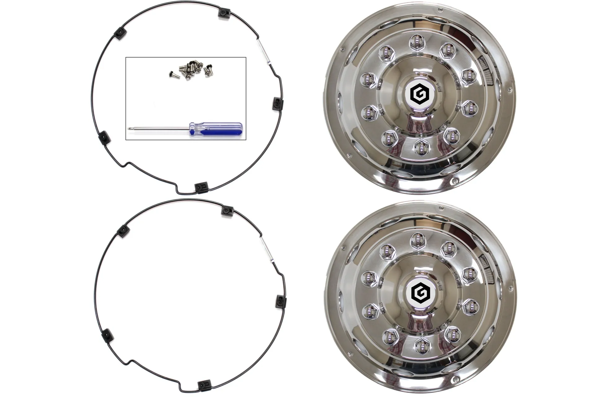 Kit,Wheel Cover,Front,22.5,S/S