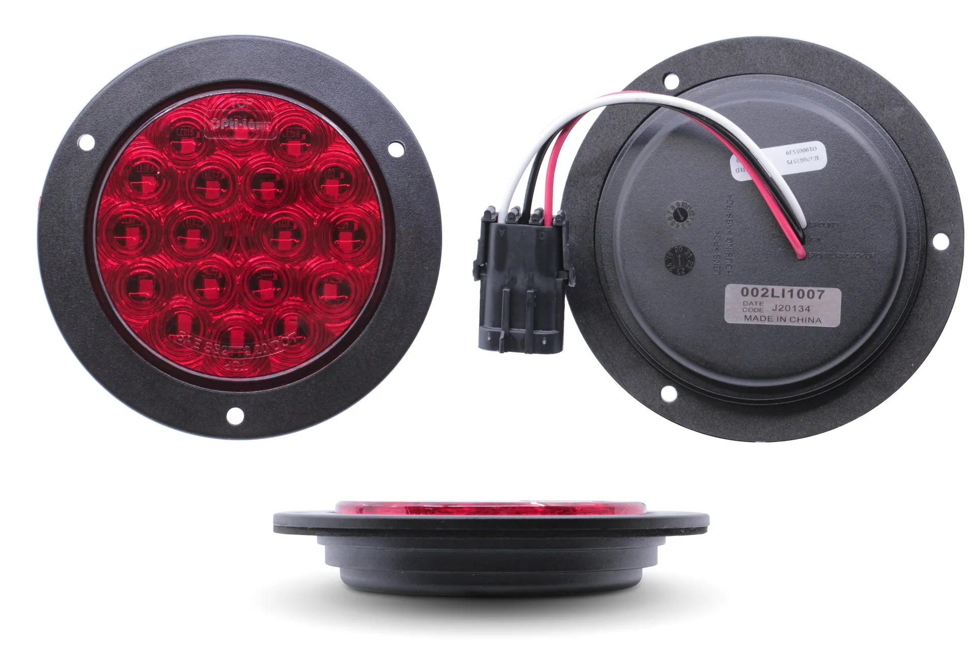 Light,Stop-Tail,4In,Led,Flange Mnt