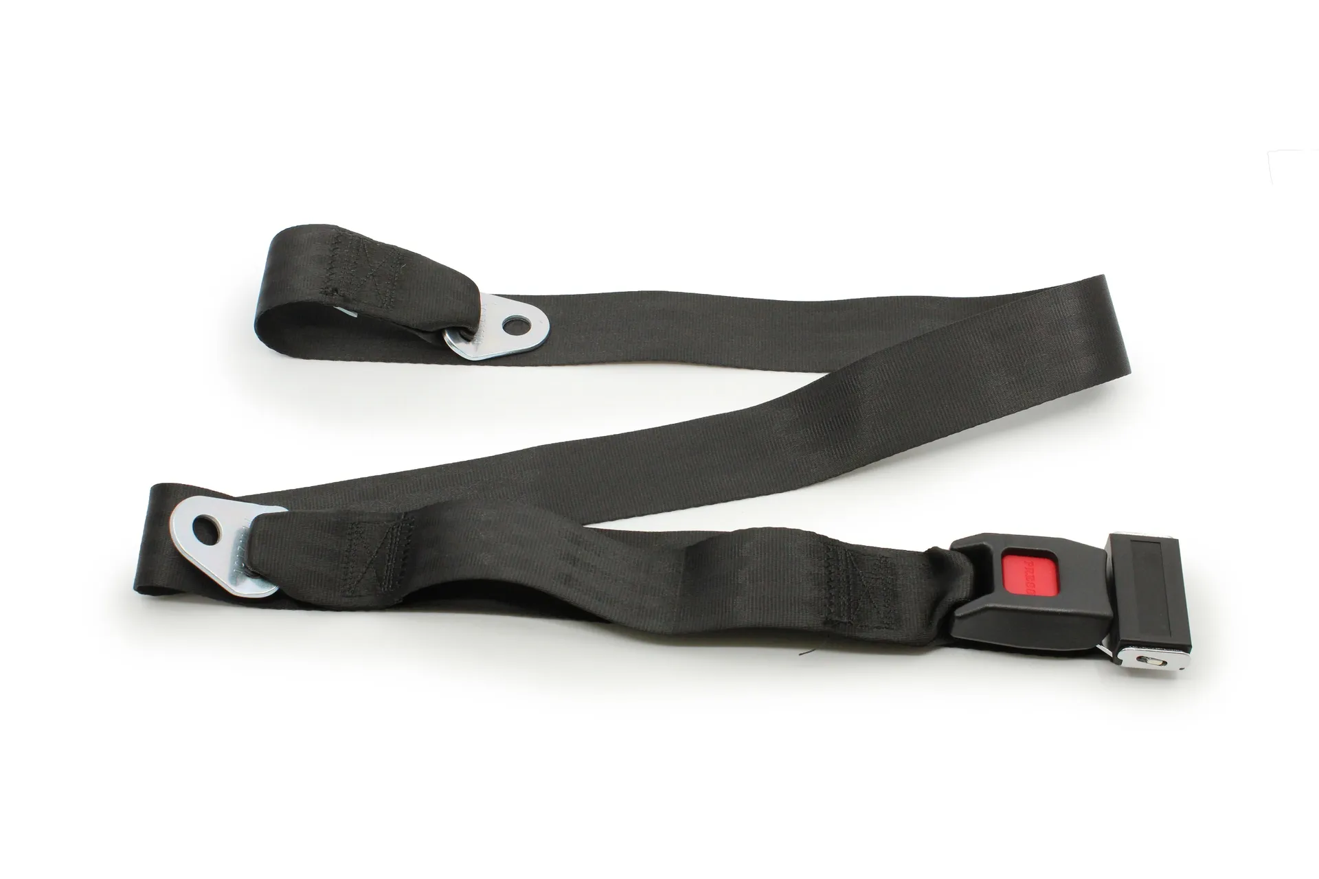 Seat Lap Belt Sgl Black 74"