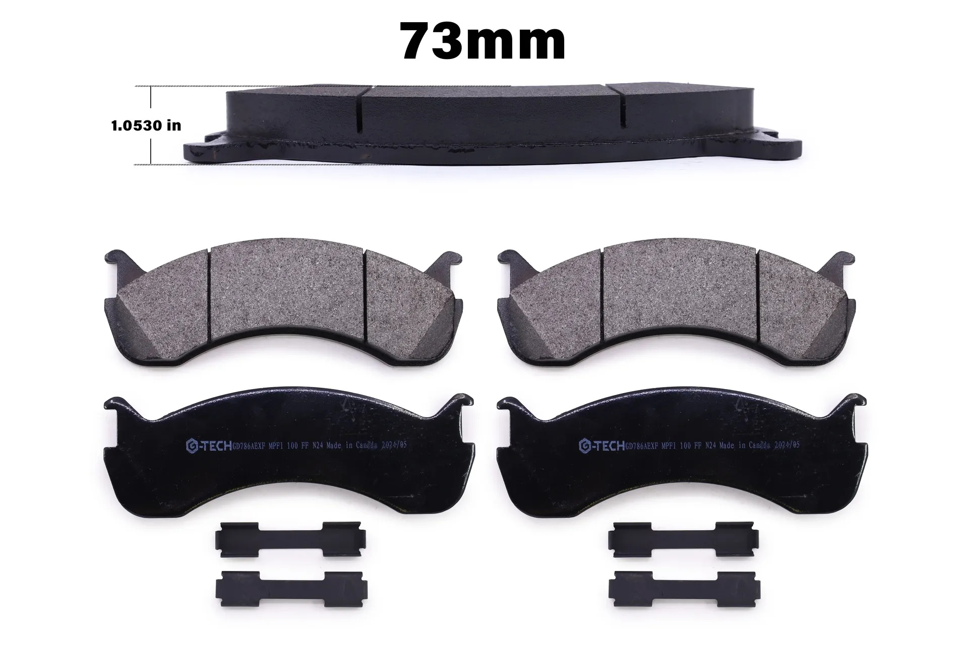 Pads, Brake, 73mm