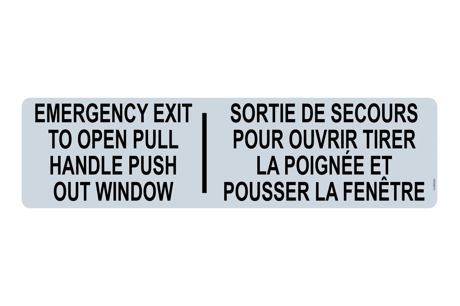 Sticker,Inst For Emergency Window