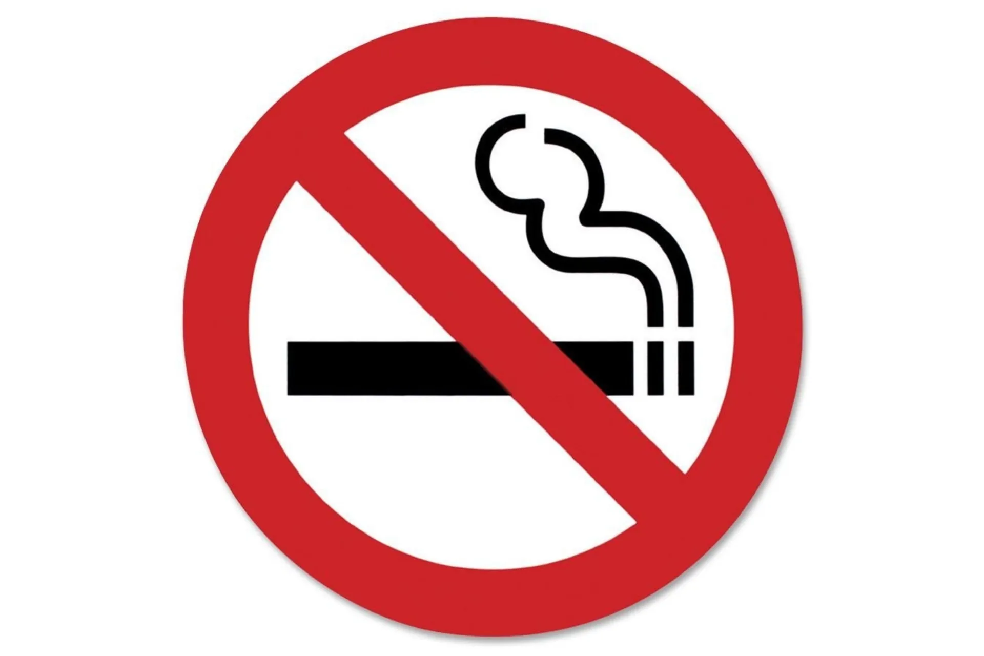 Sticker, No Smoking,Logo Only