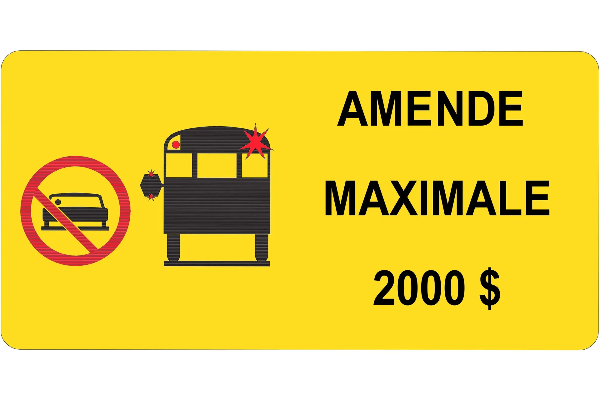 Sticker,"Amende Maximale 2000$",French