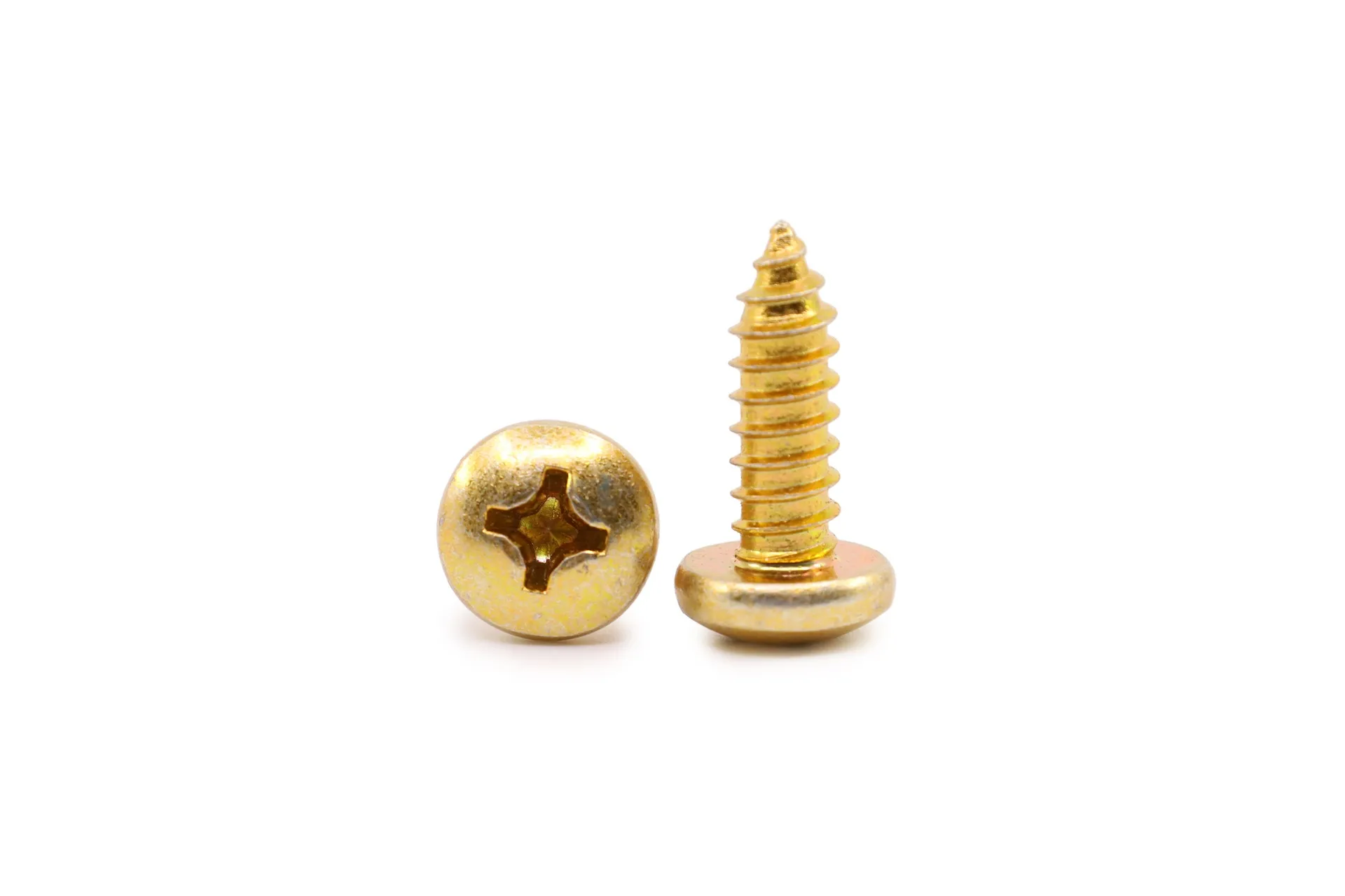 Screw,1/4-14 X 3/4,Ab,Ph1,Pan Hd,Yel Zn