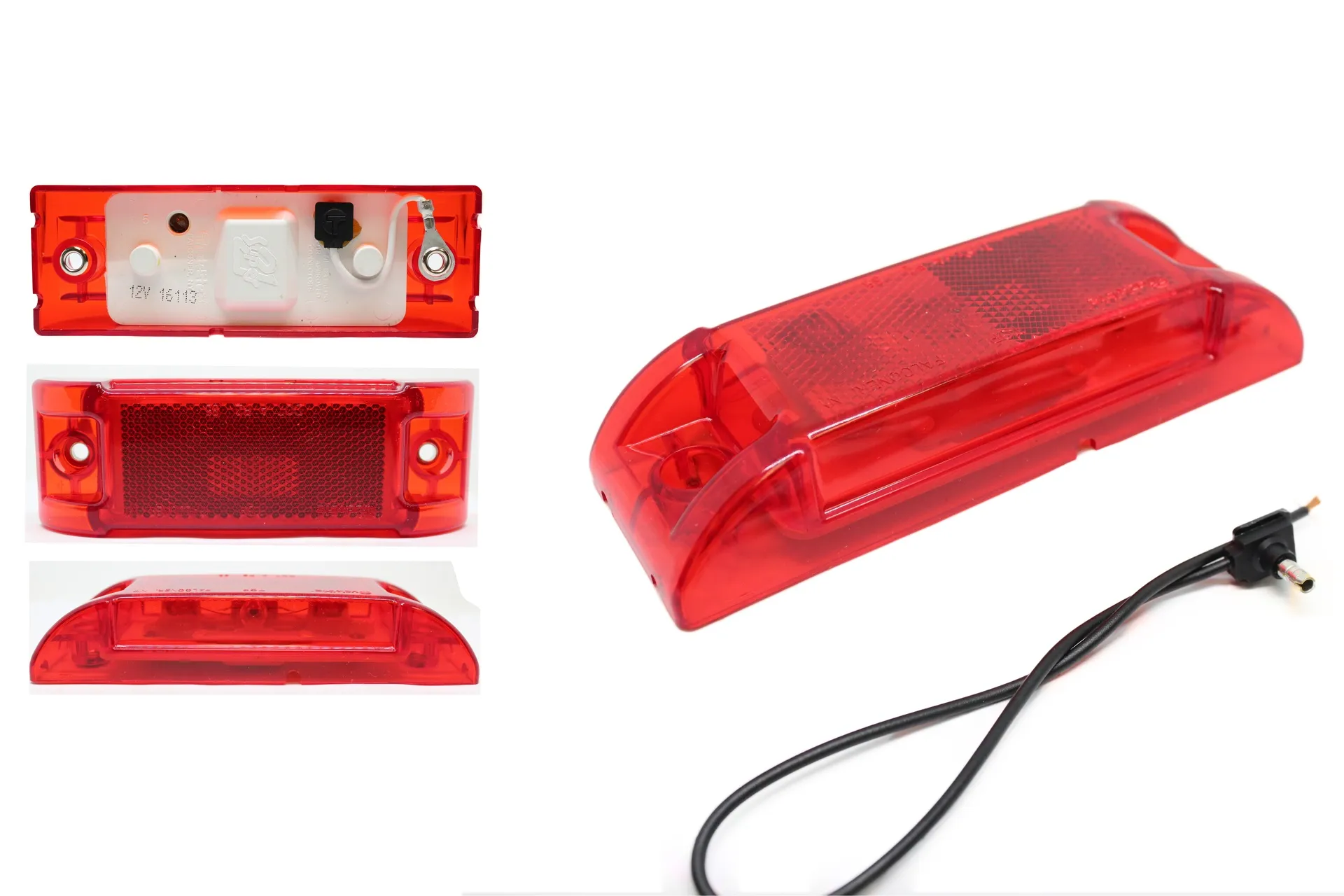 Red Marker Lights Reflective Lens 250