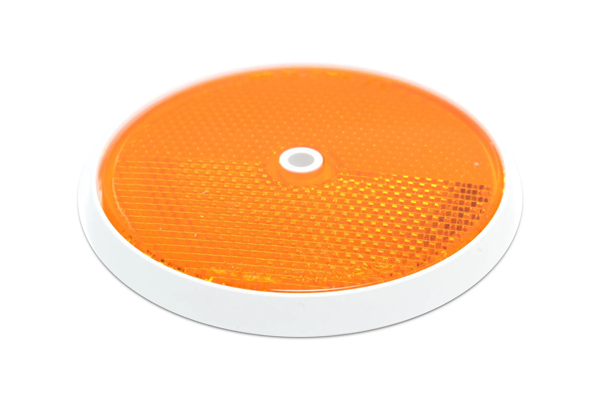 Reflector,Amber 3 1/4" White Housing