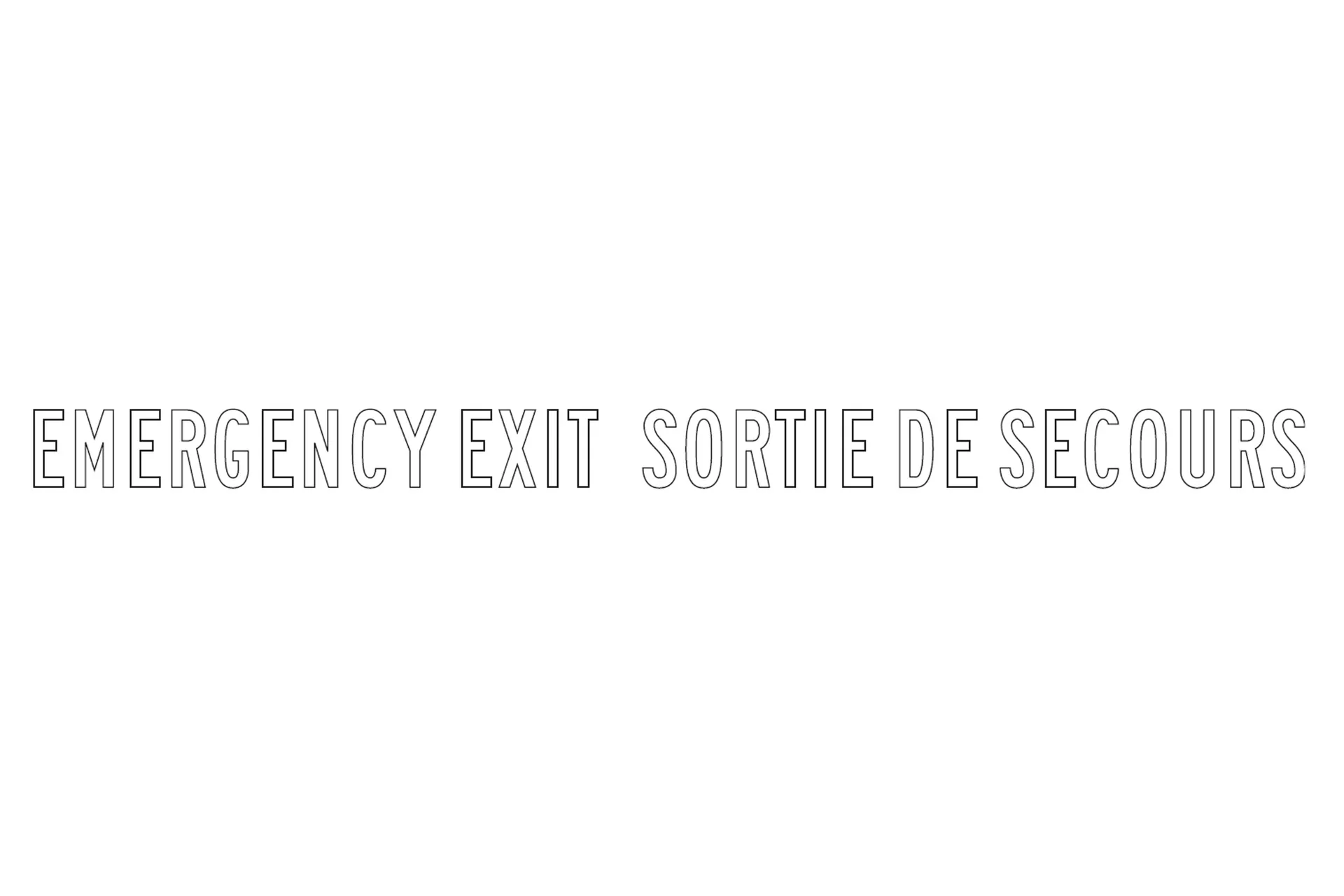 Decalque Emerg.Exit