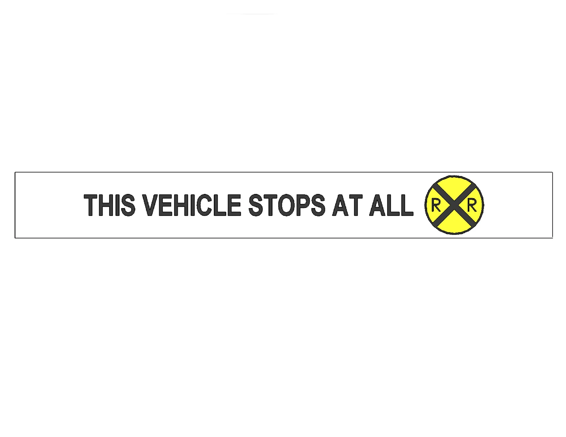 Sticker Stop At All Rrx