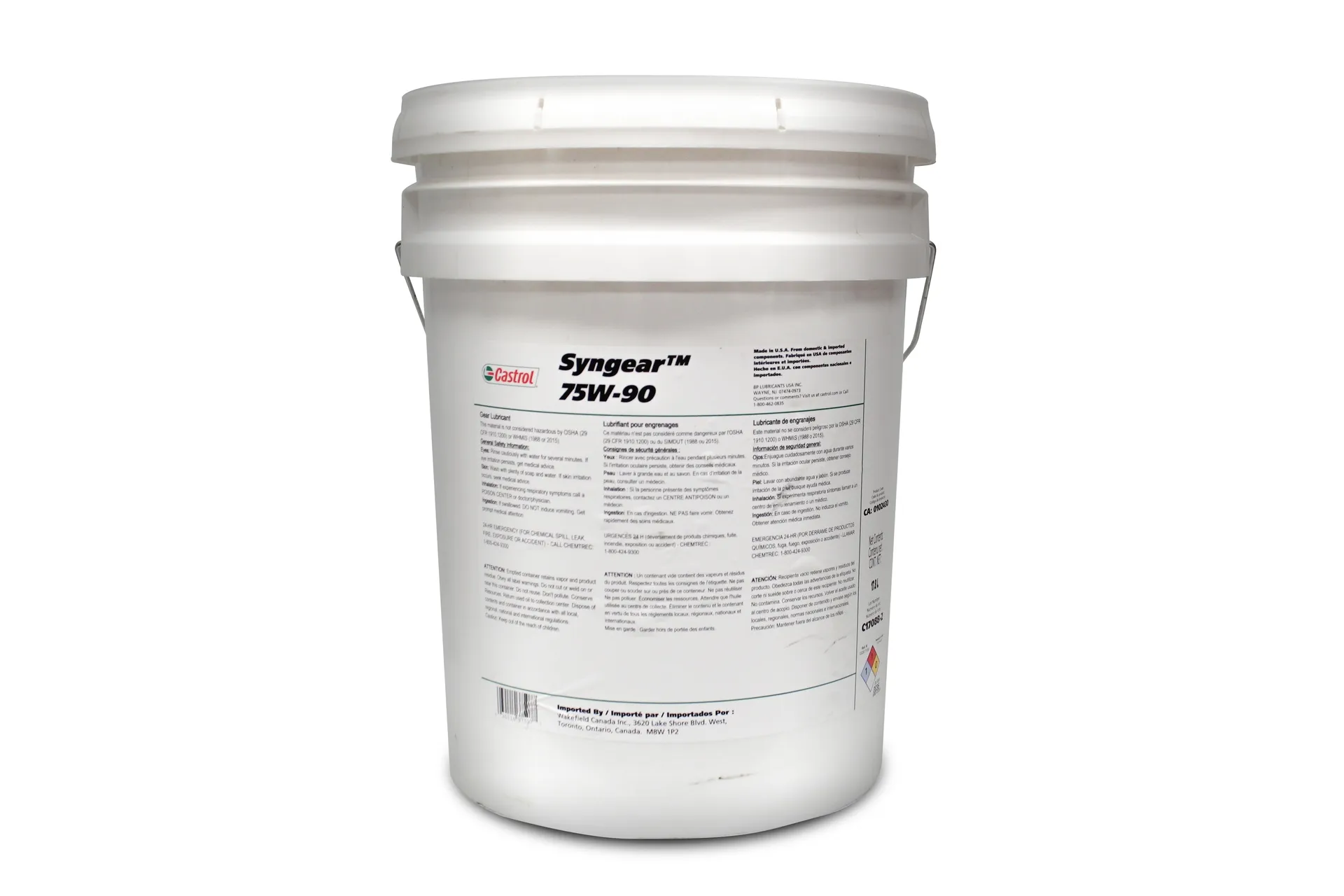 Differ.Oil Synthec Syngear 75W90 (17.8L)