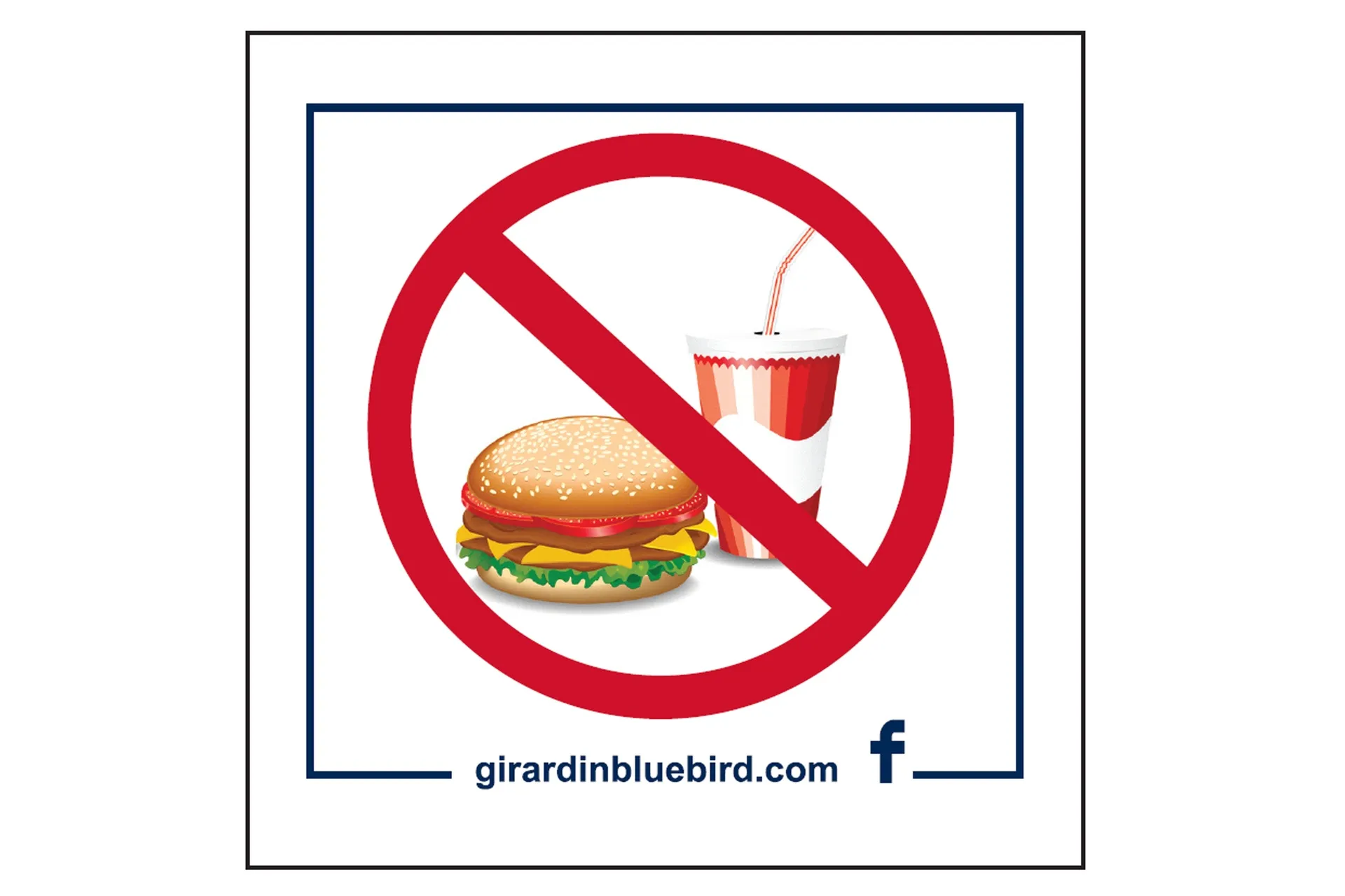 Sticker,No Eating