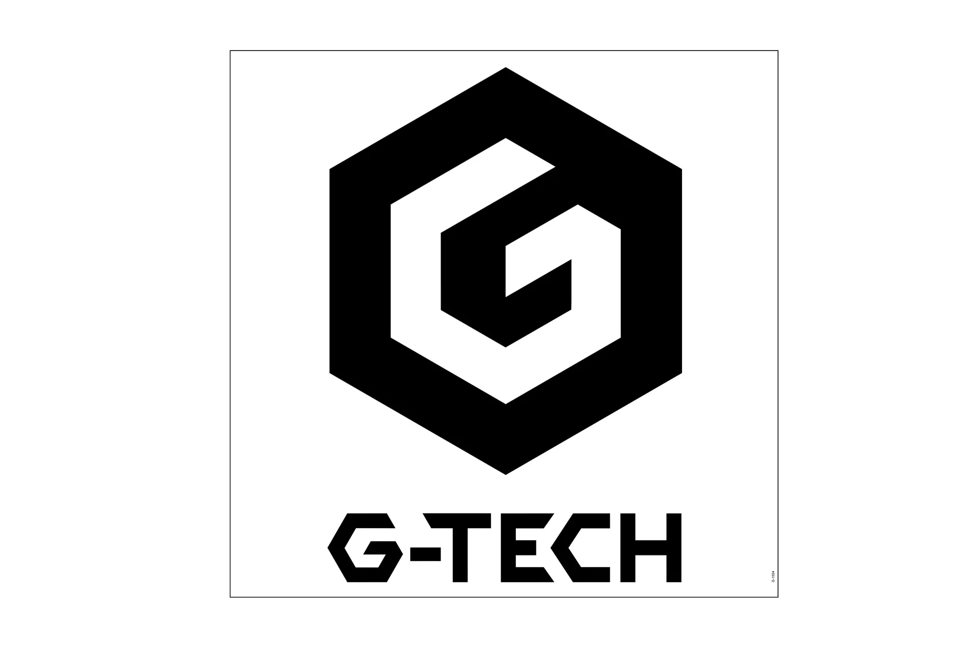 Sticker,G-Tech,Clear,Black Print