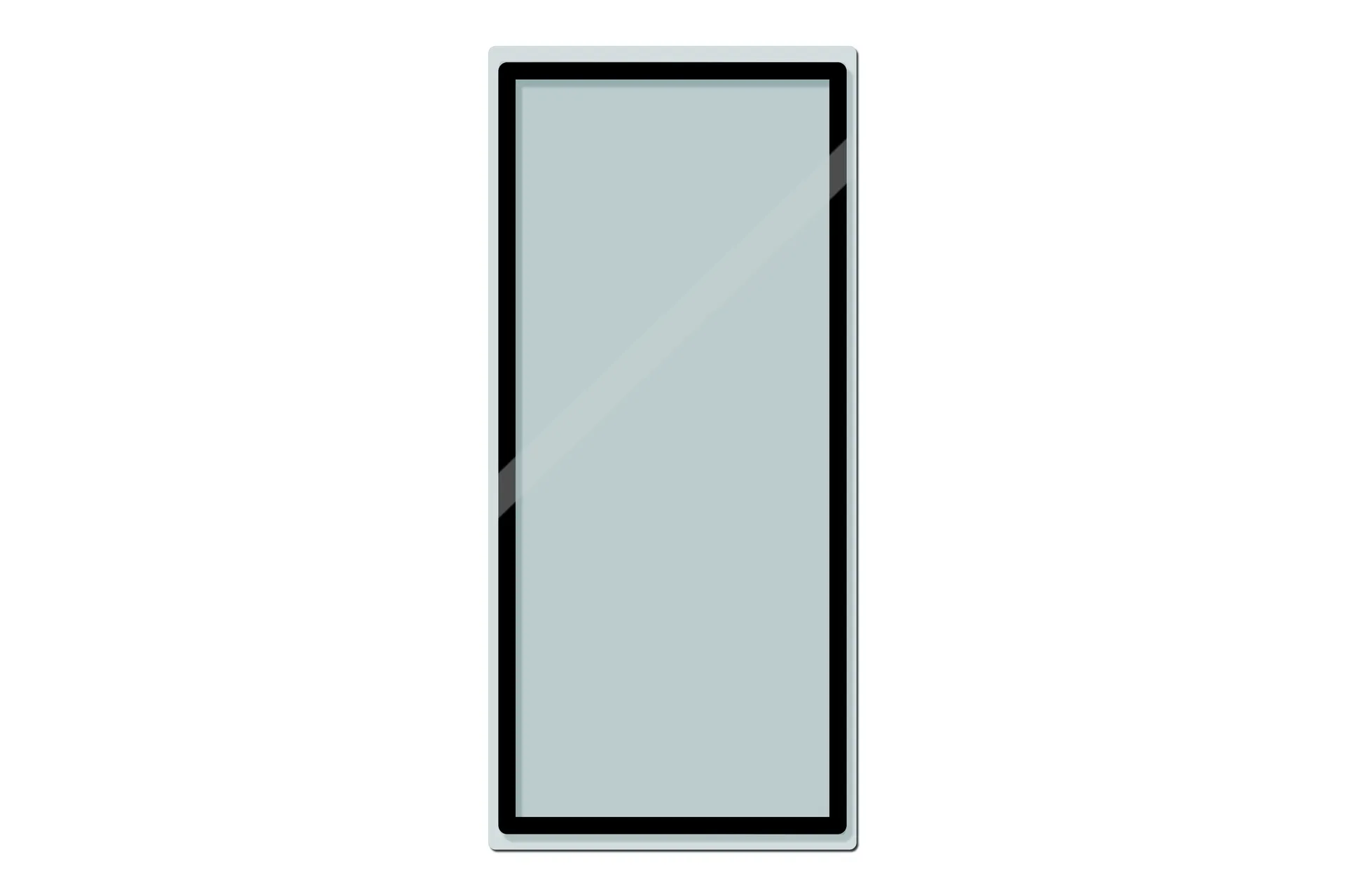Glass Upper,O/O Door 23"1/2X10"3/4