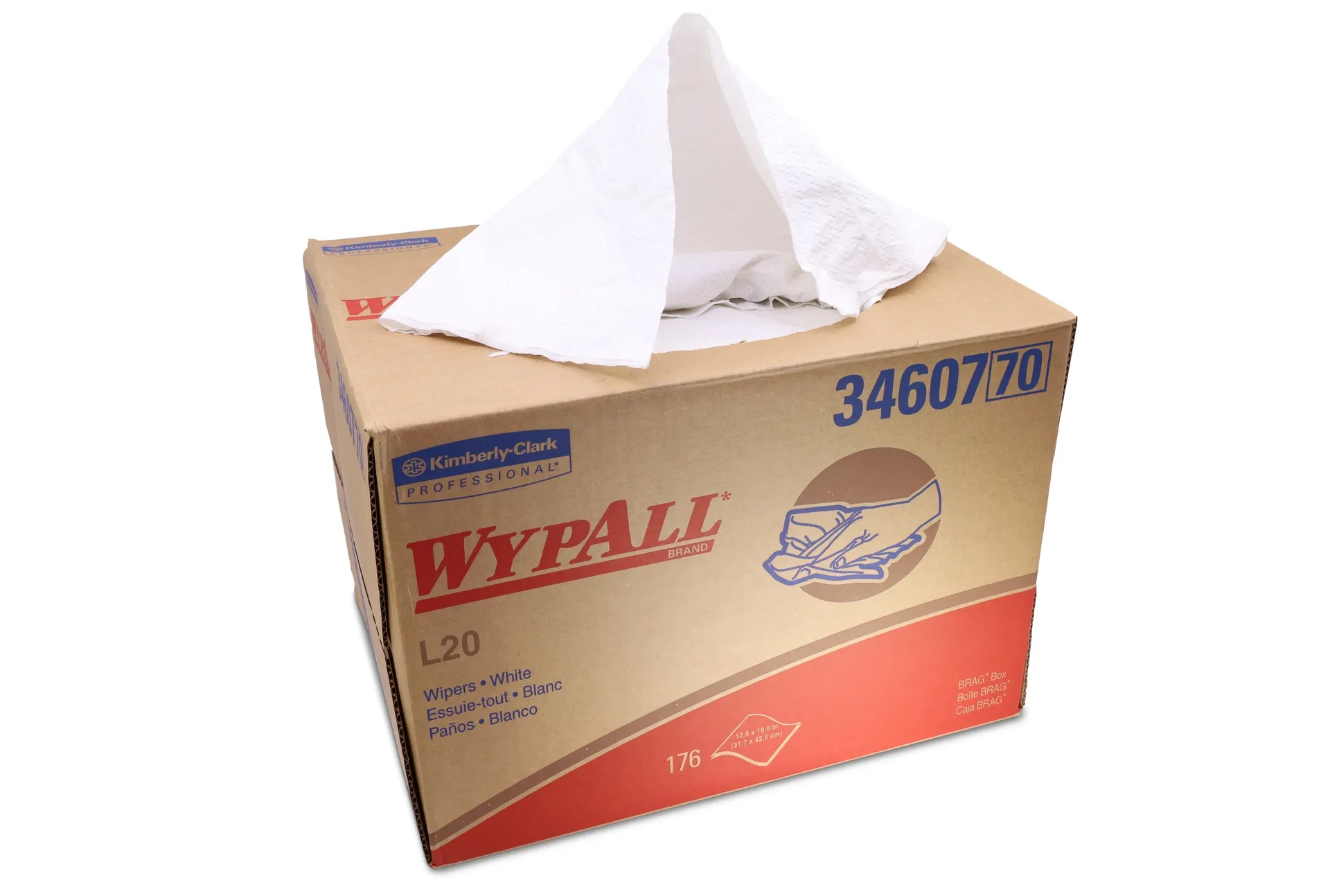 Essuie-Tout Wypall L20 4Plis Blanc 176Fe