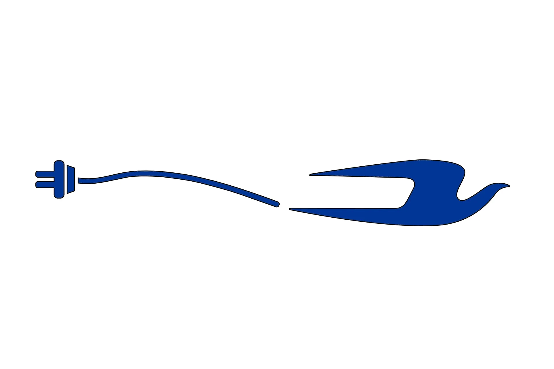 Decal Blue Bird Electric Rh Blue