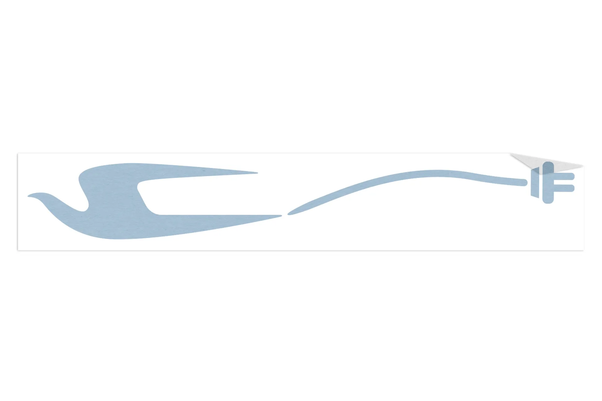 Decal.Bluebird Logo Lh.Electric Blue