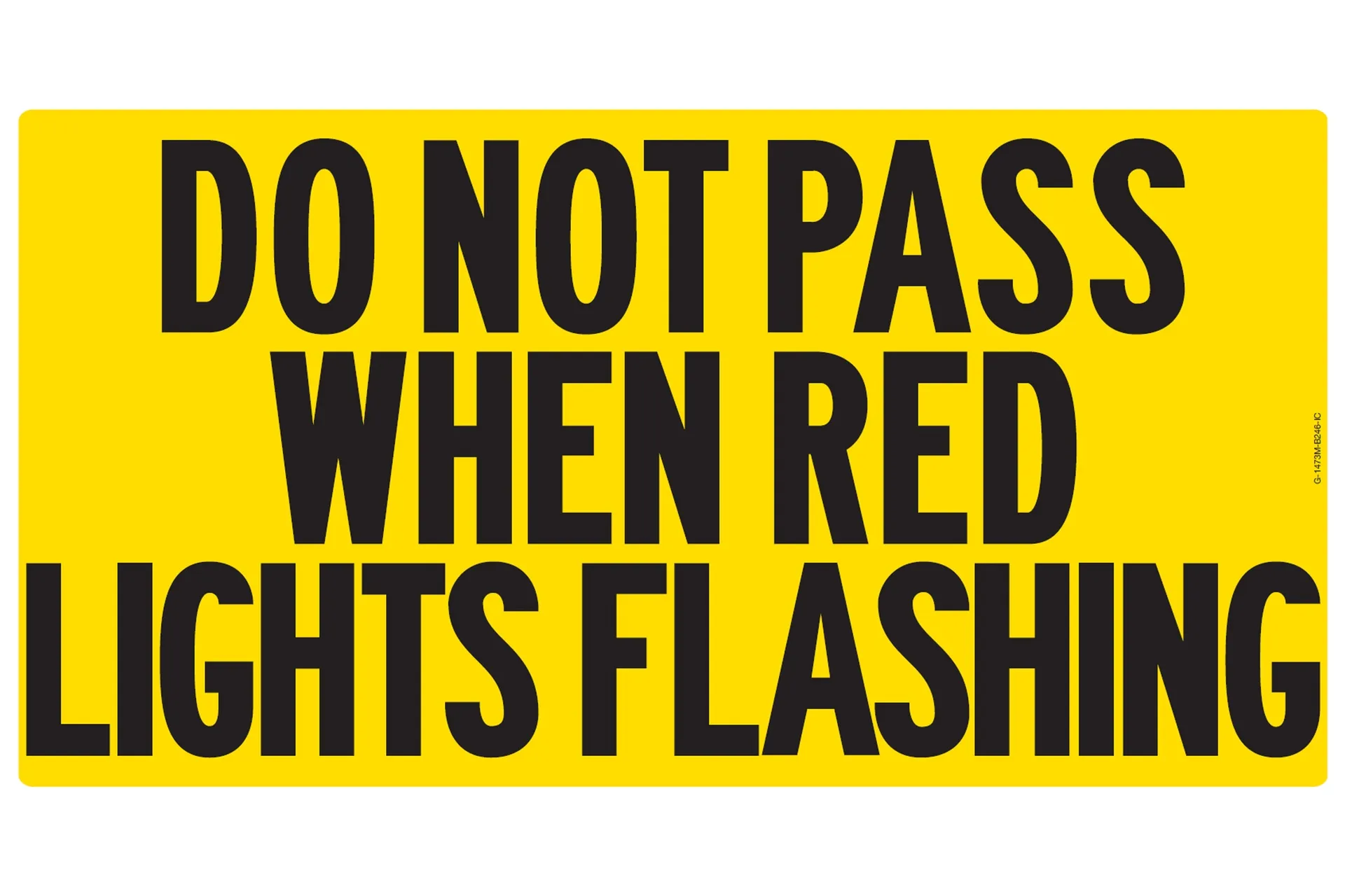 Sticker,"Dnp Red Lights"B246 Yellow/Blk