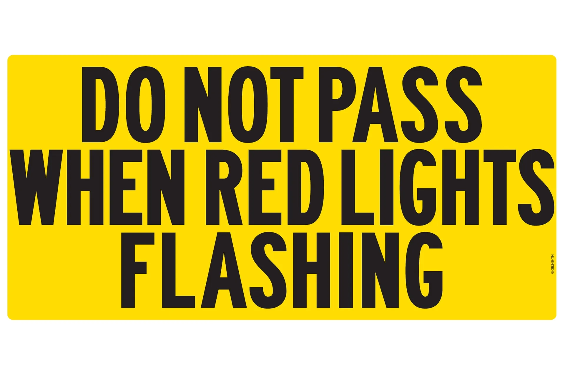 Sticker,"Dnp Red Lights"B246,Yellow/Blk