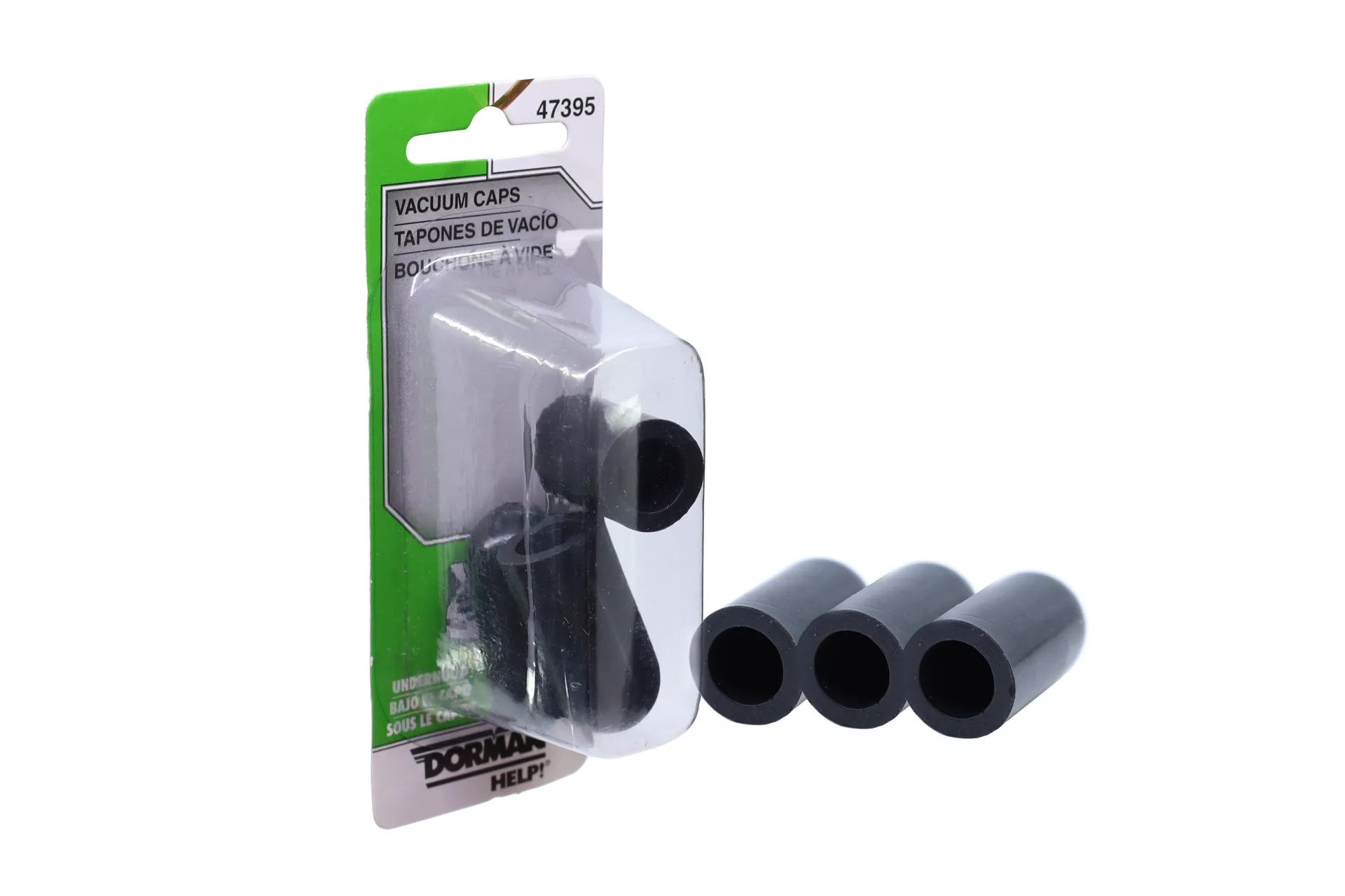 Cap Rubber ,3/8'' Vacuum (Pack 3)