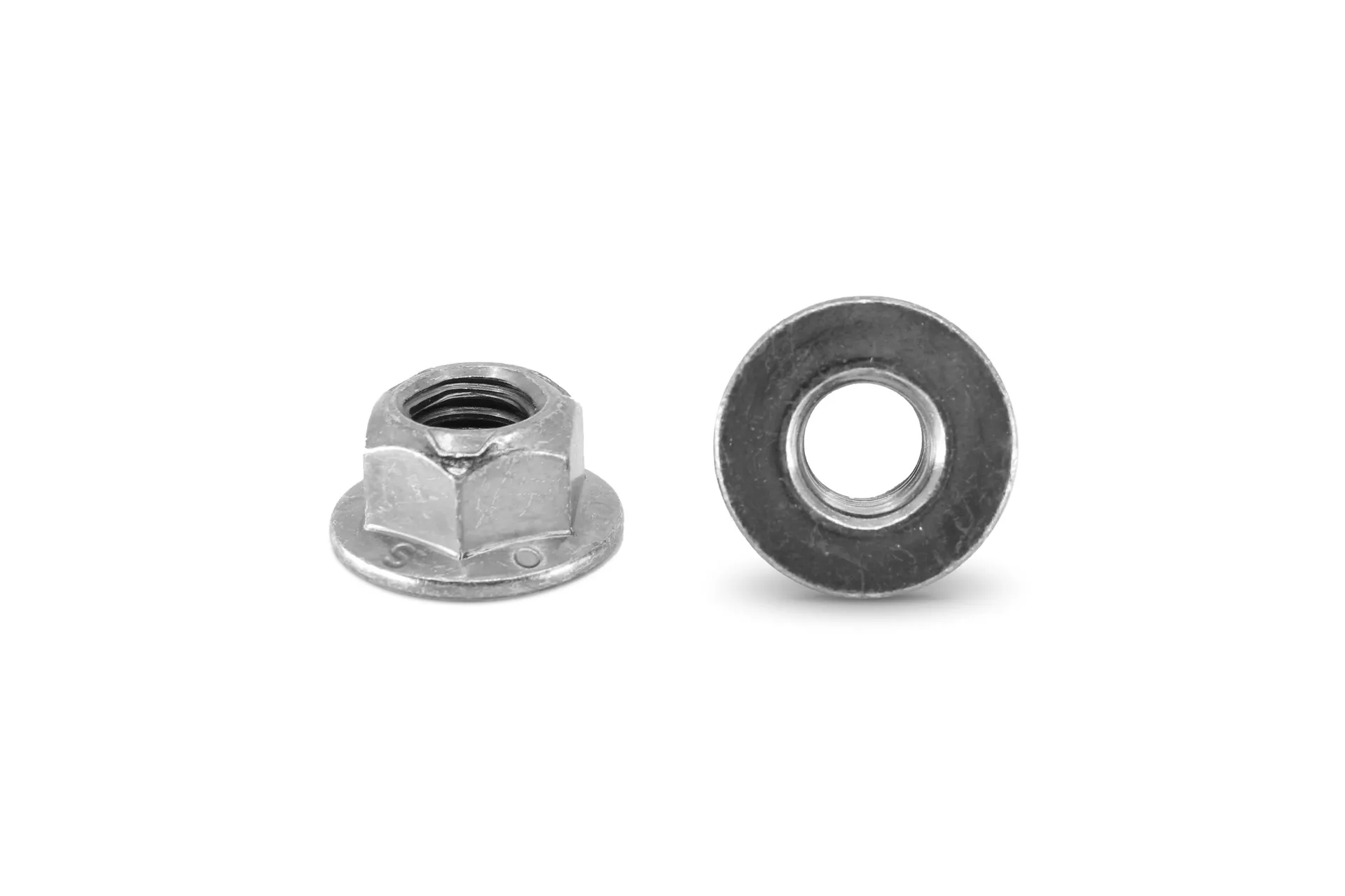Flanged Jam Nut 3/8-16