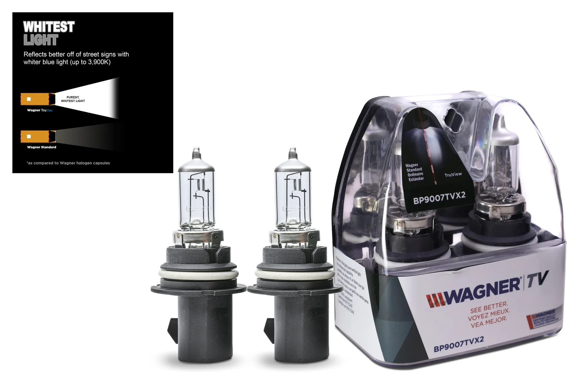 Bulb 9007,Improved Visibility (2 Pack)