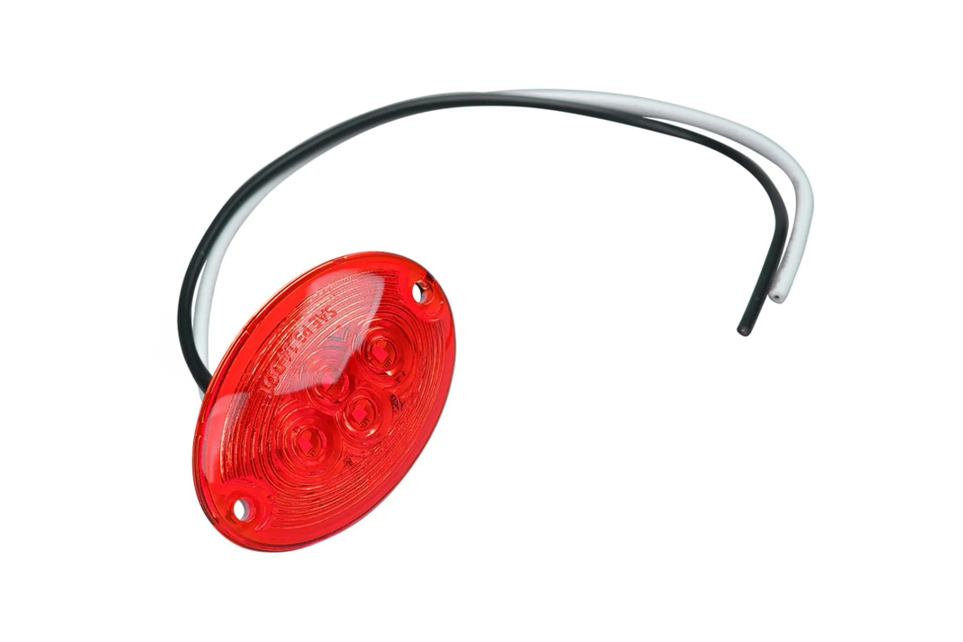 Feu Gabarit,2.3"Oval Rouge Ser.210,Del
