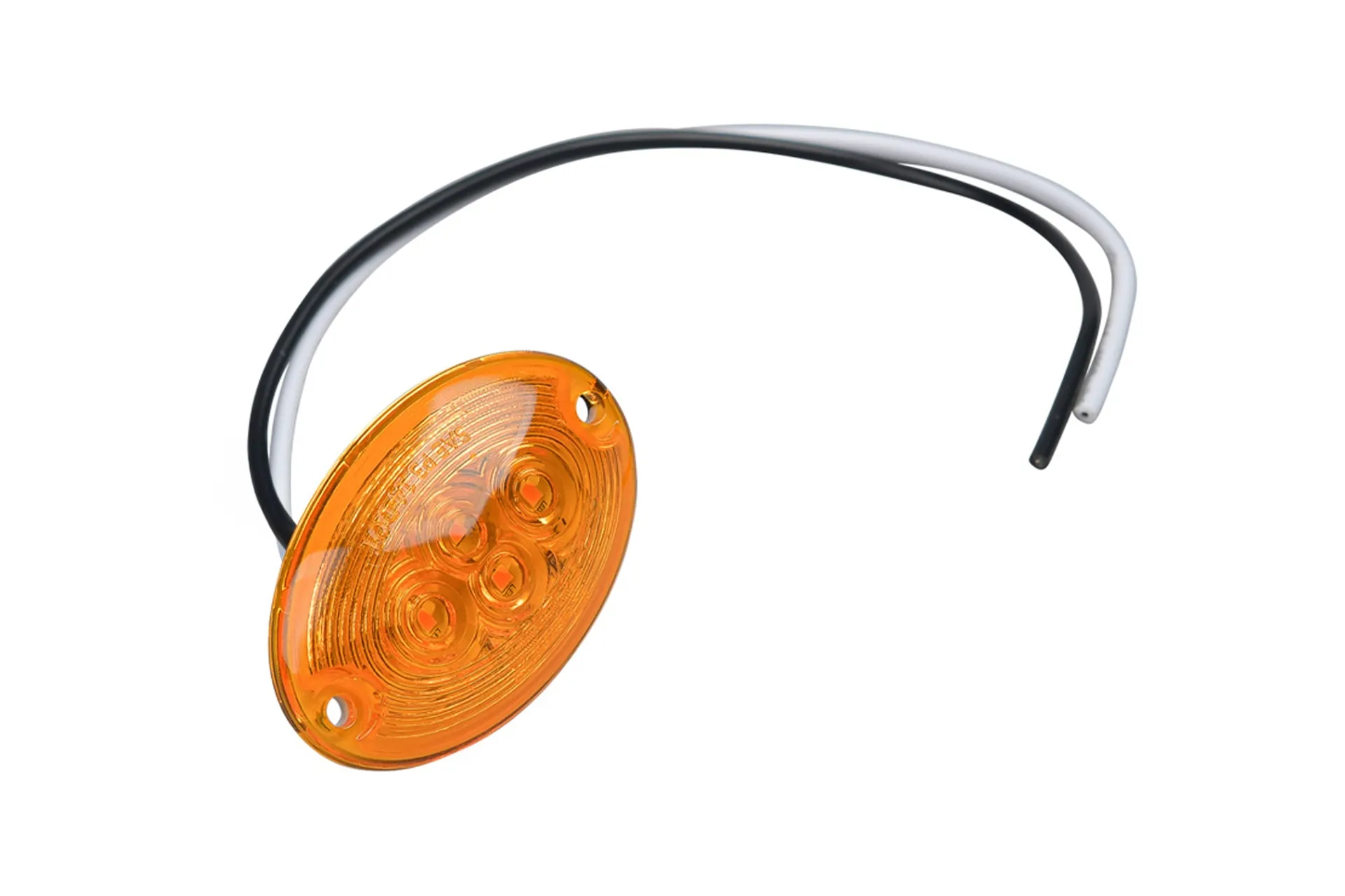 Feu Gabarit,2.3"Oval Ambre,Ser.210,Del