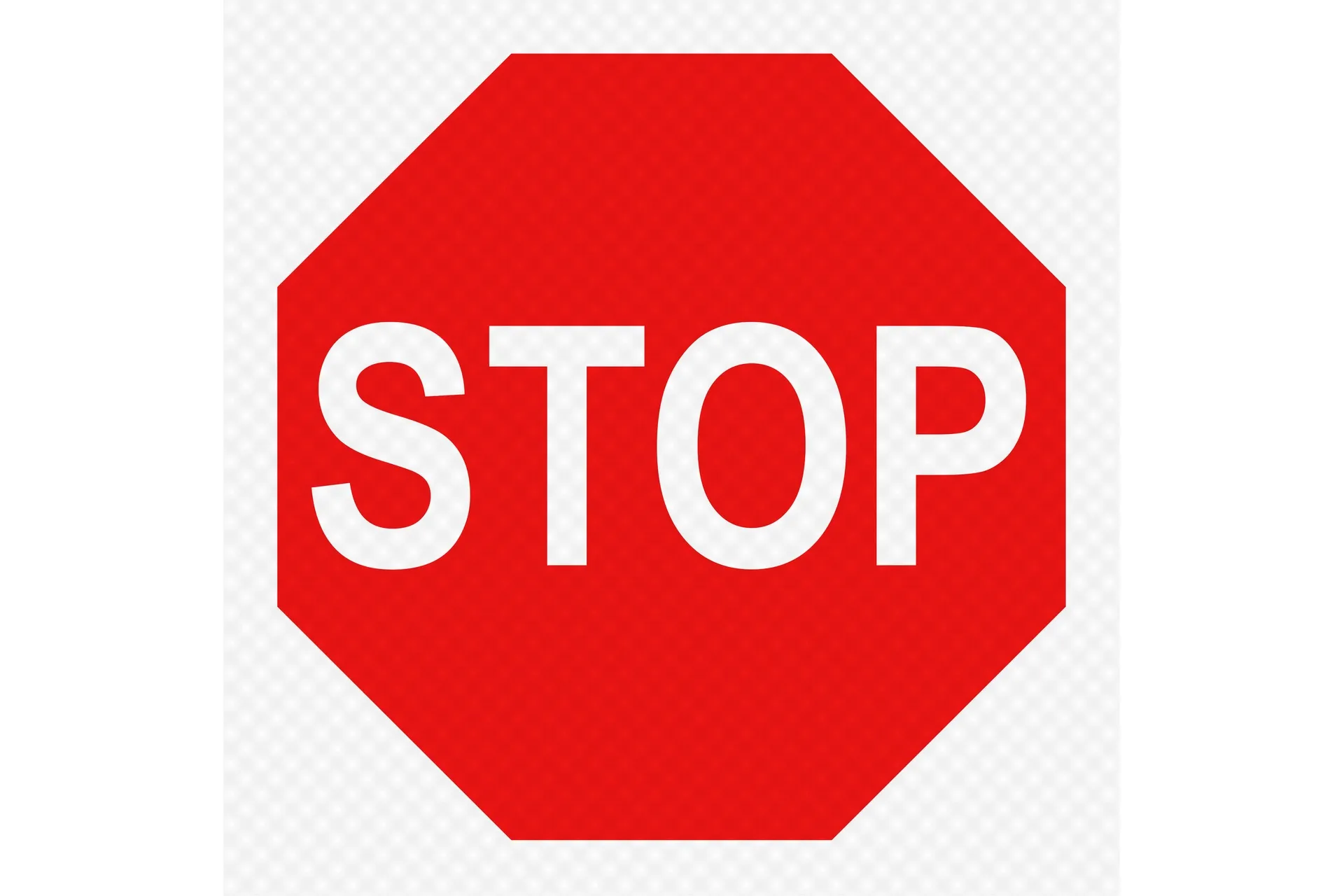 Decal,Stop,Hi-In,W/O Light Holes