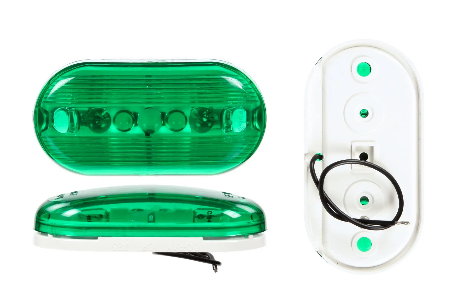 Oval Green Light,Incandescent