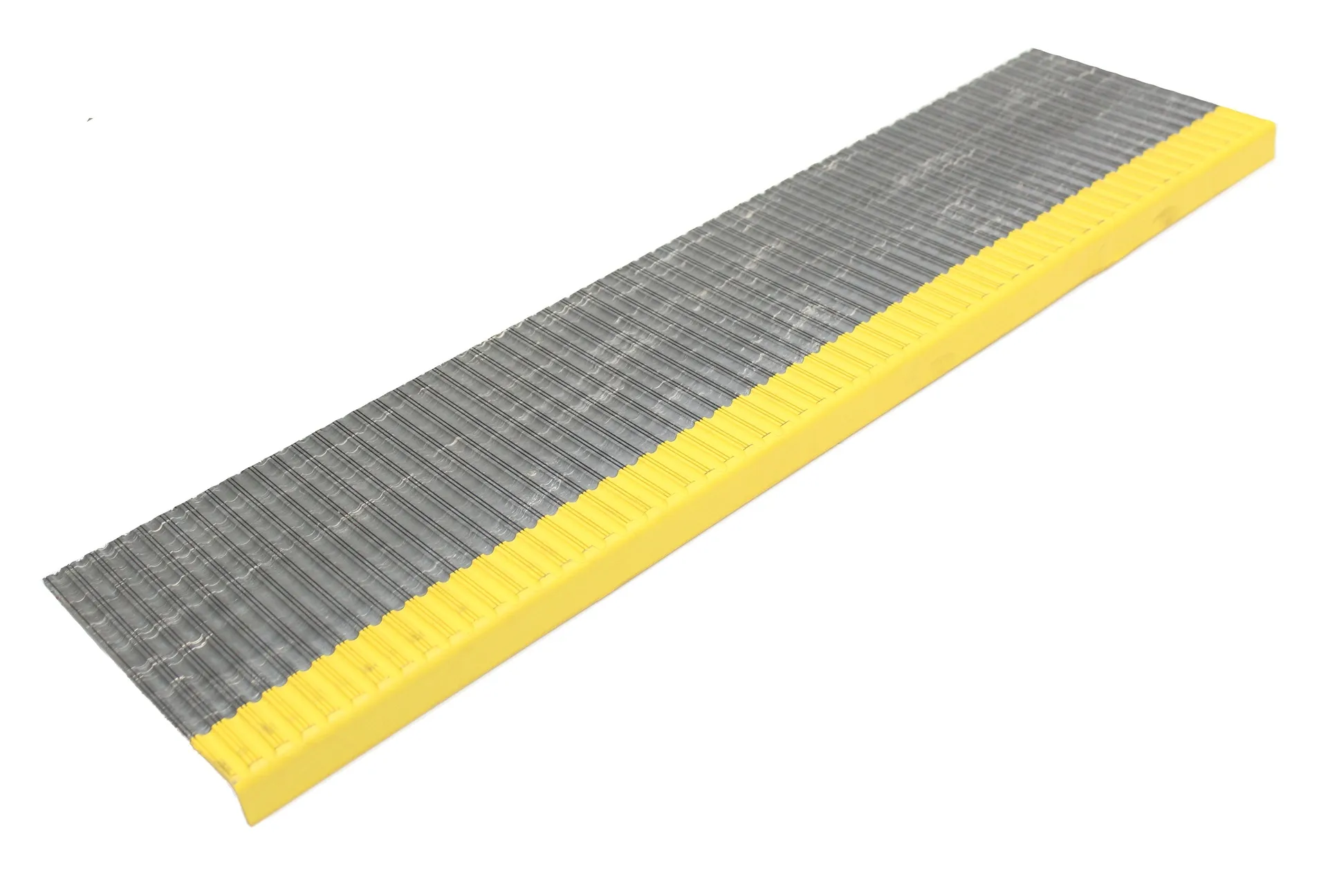 Steptread, 36.5", Grey, Yellow nosing